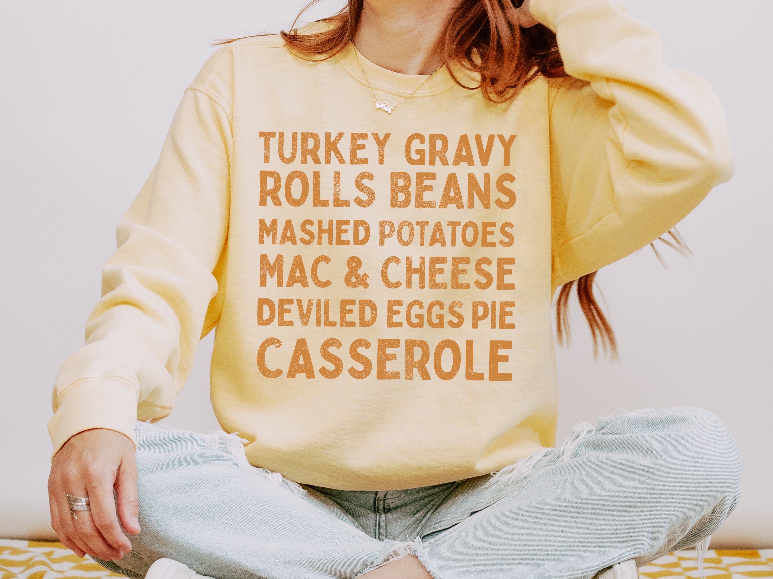 Thanksgiving Food Sweatshirt