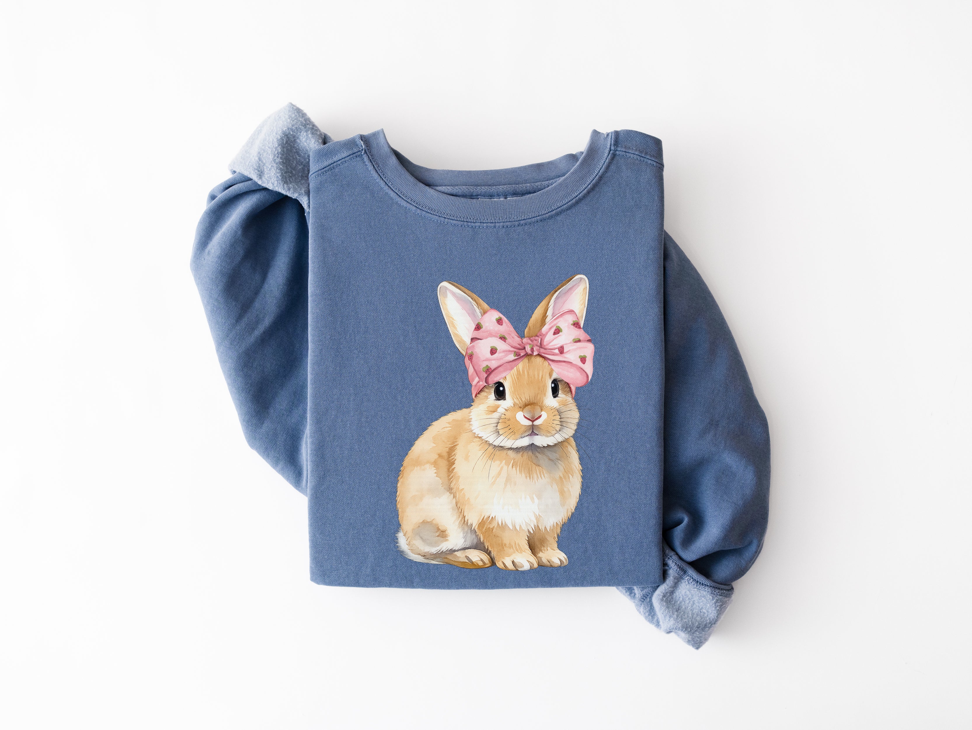 Strawberry Bunny Easter Sweatshirt