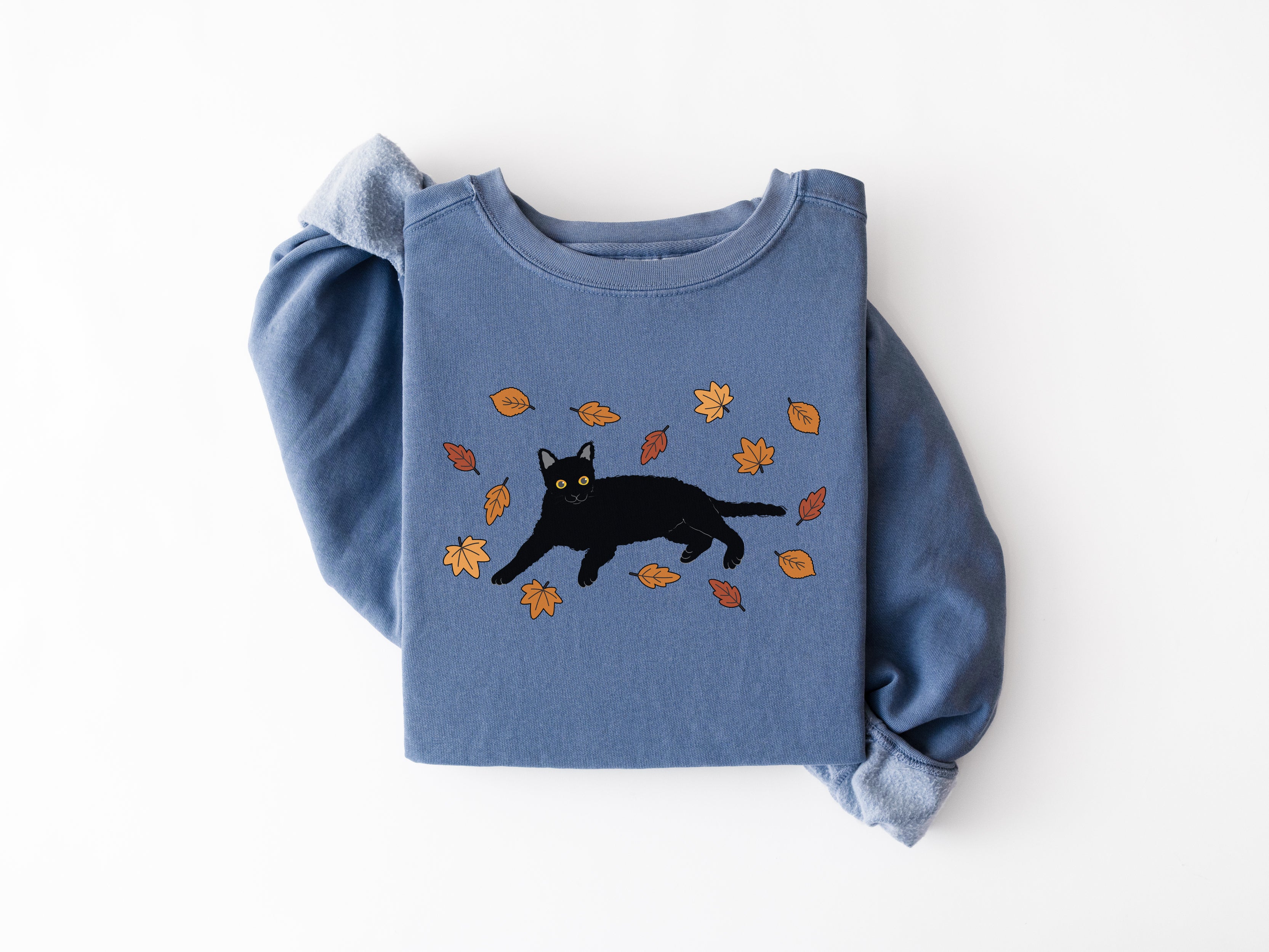 Fall Black Cat Sweatshirt Sweatshirt
