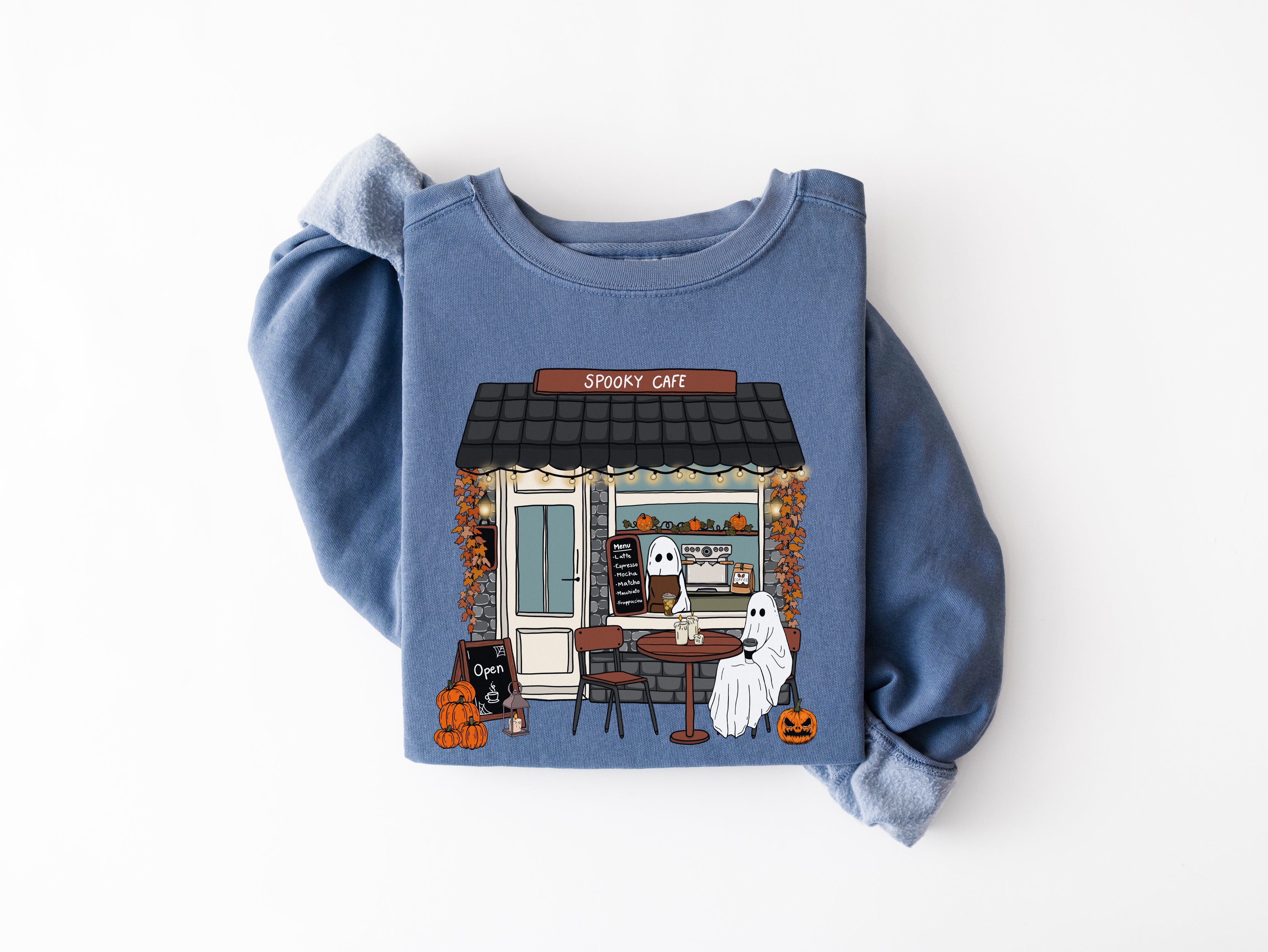 Spooky Coffee Ghost Sweatshirt