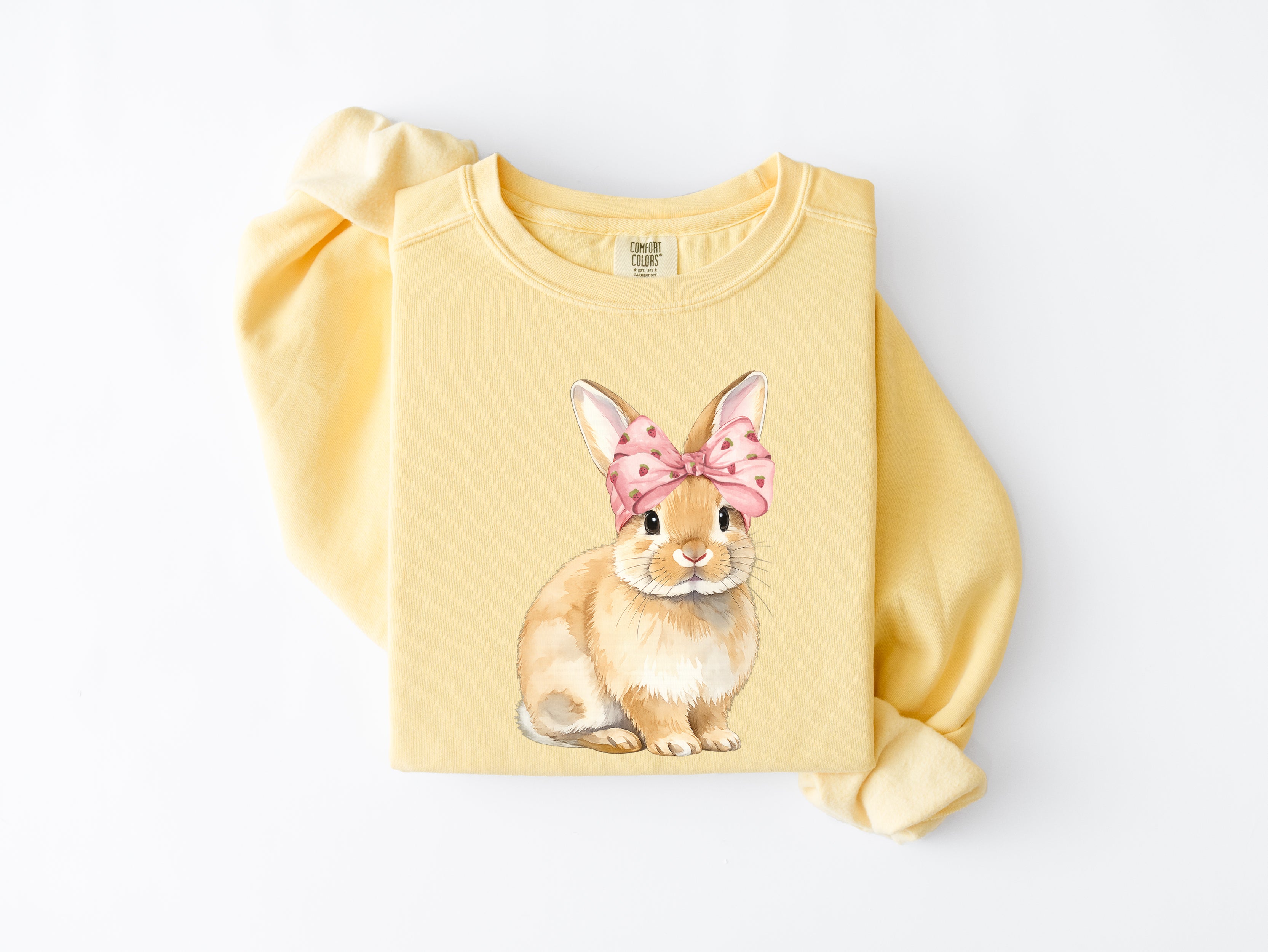 Strawberry Bunny Easter Sweatshirt