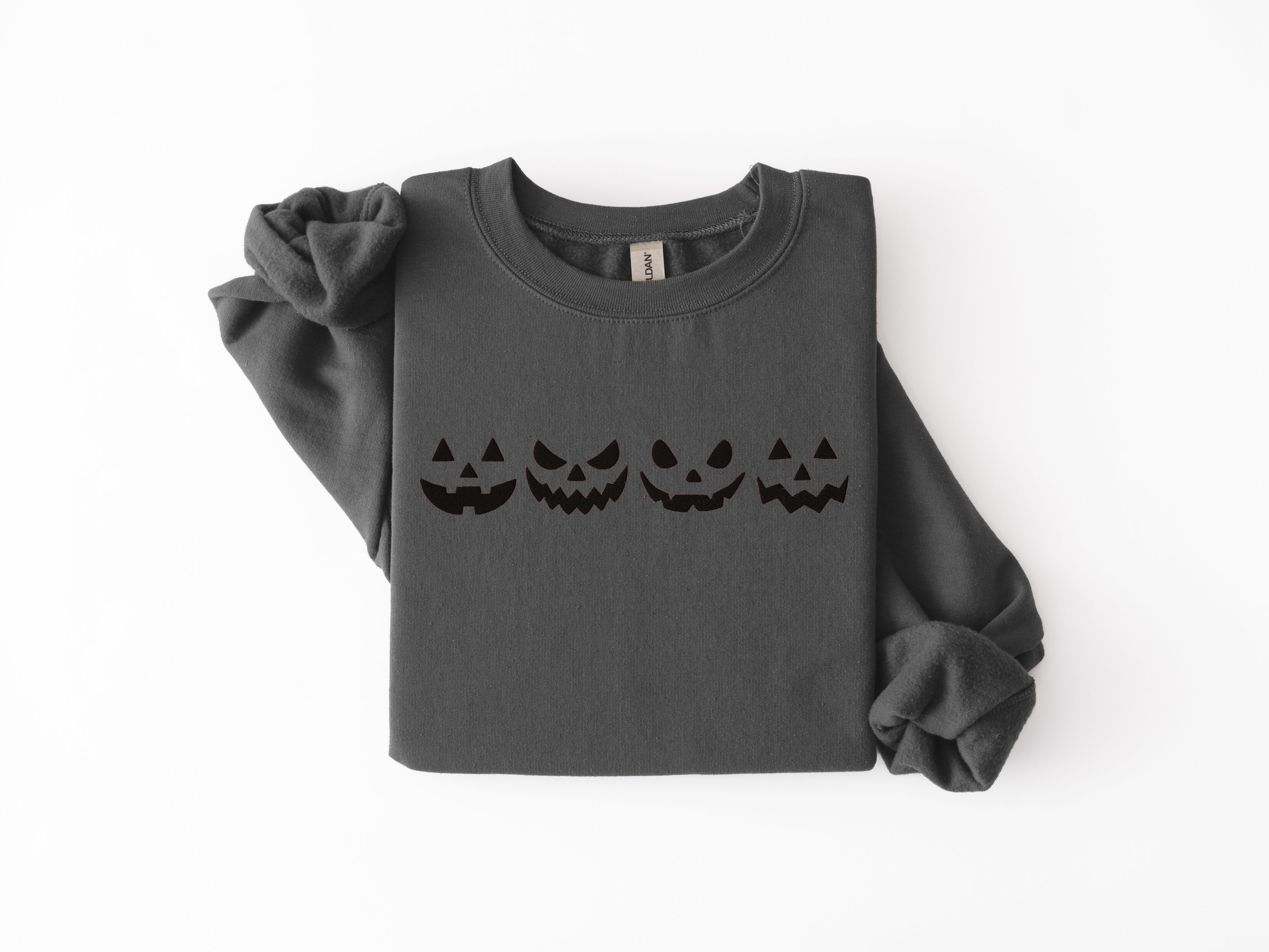 Embroidered Jack O Lanterns Sweatshirt