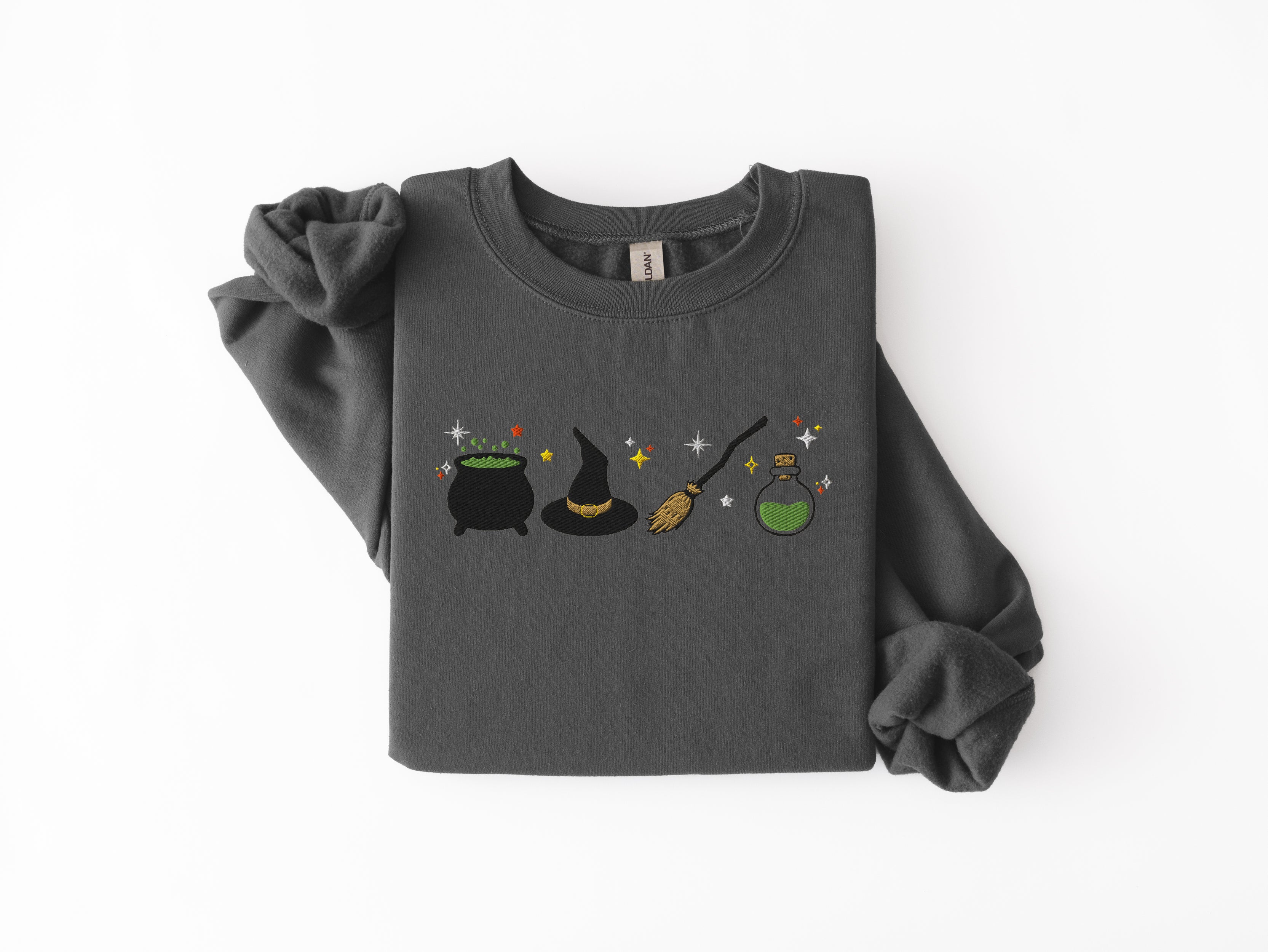 Embroidered Witch Sweatshirt