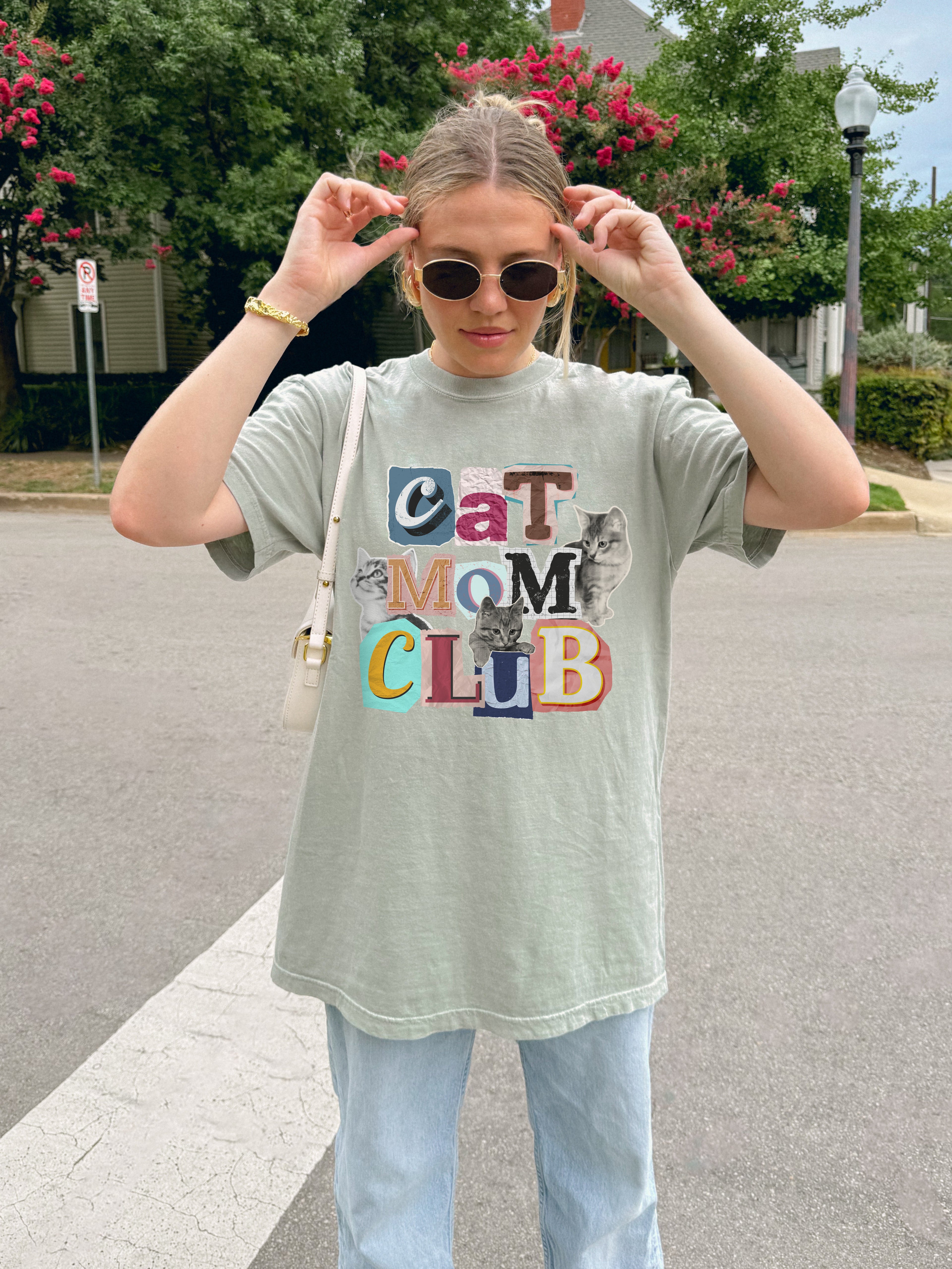 Cat Mom Club Tee