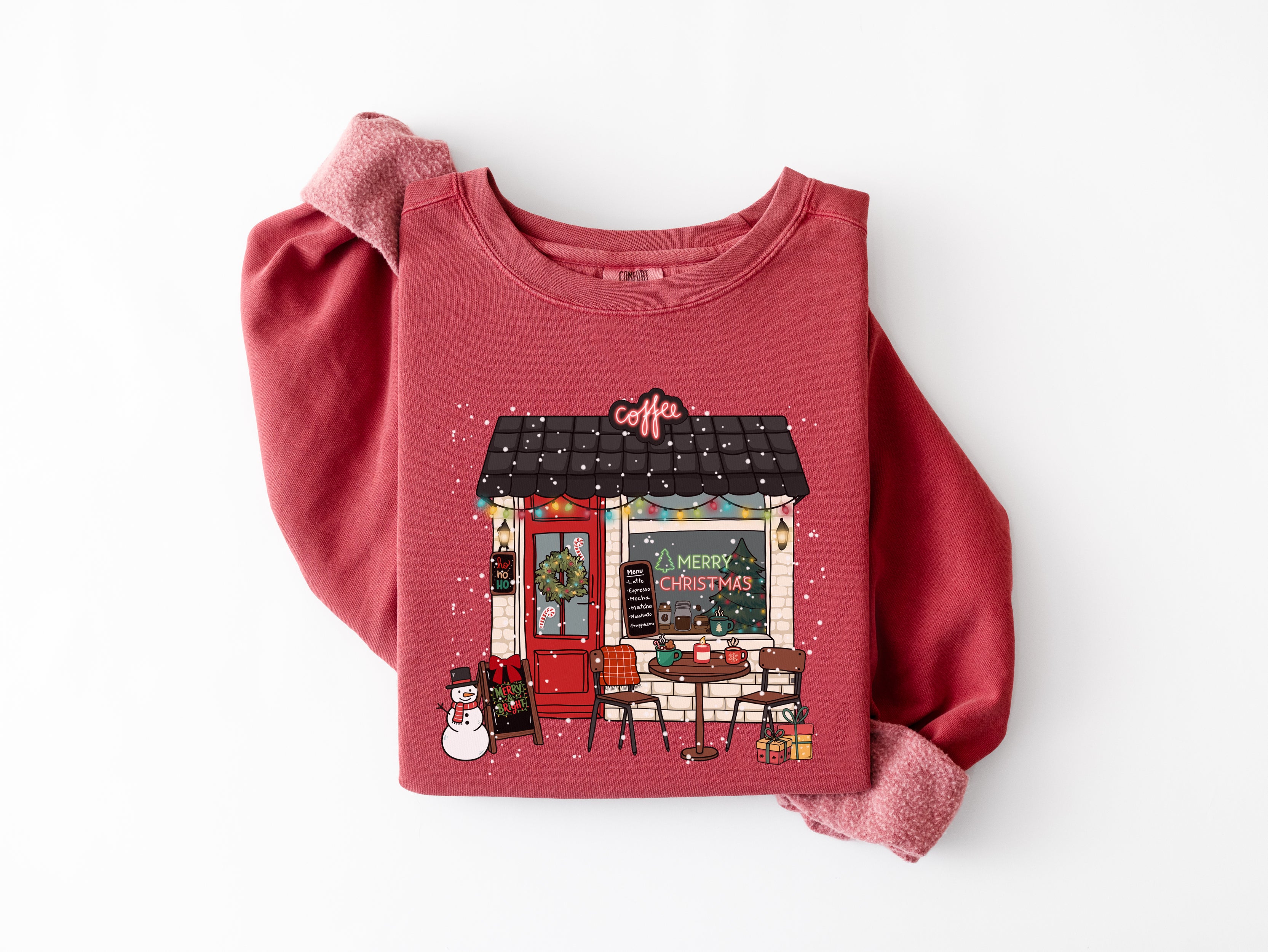 Christmas Coffee Shop Sweatshirt