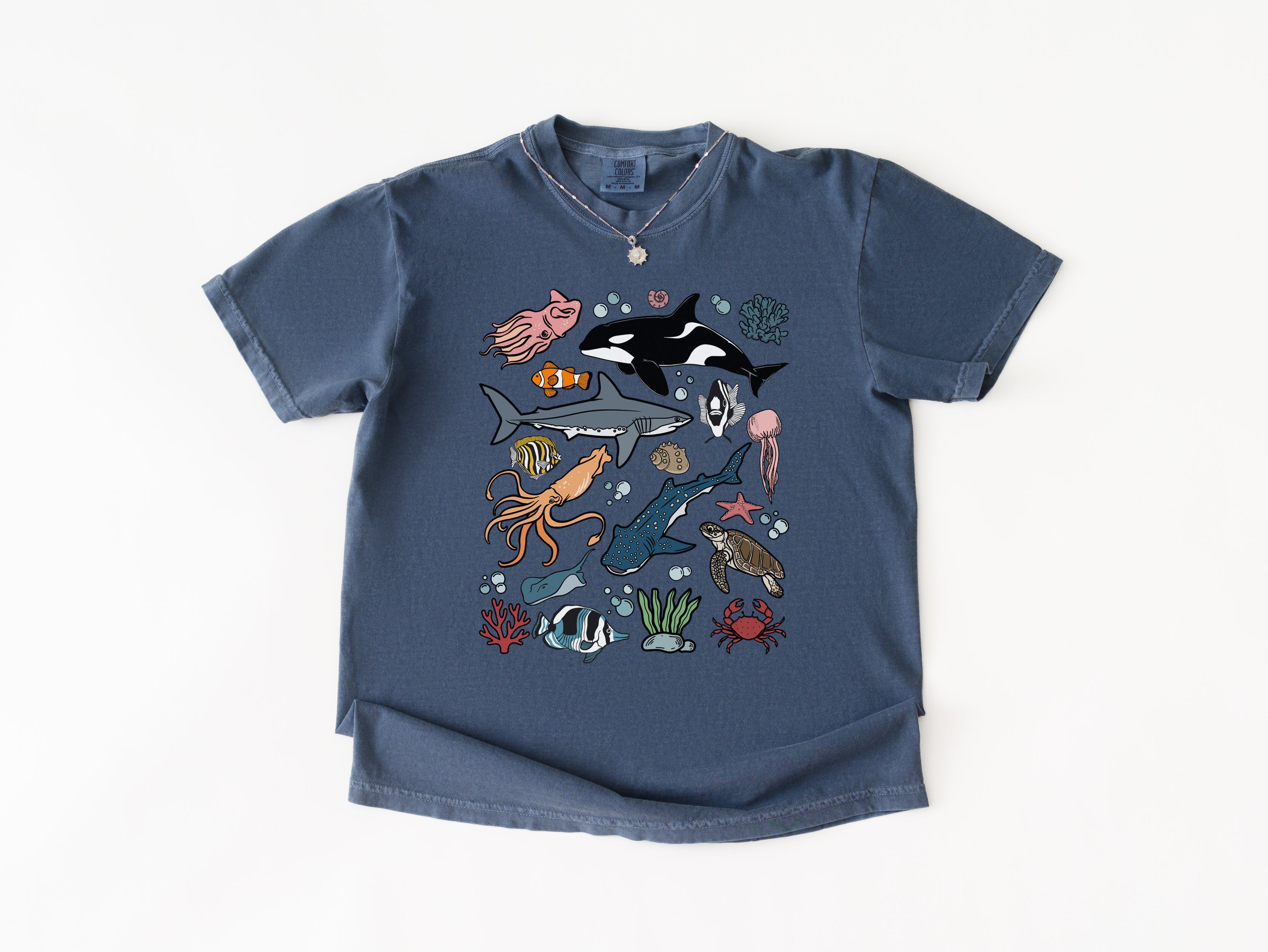 Deep Blue Crew Tee