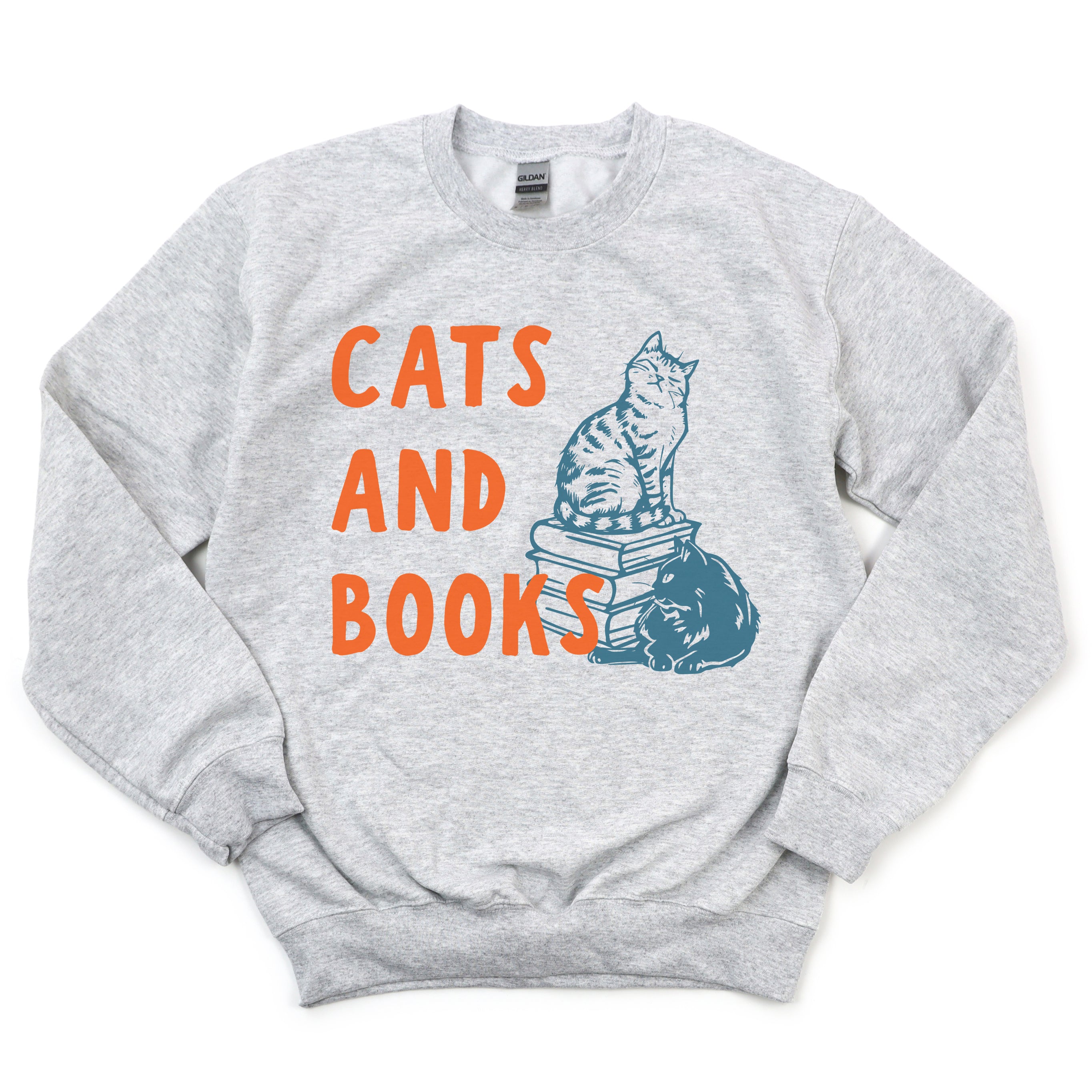 Cats and Books Sweatshirt