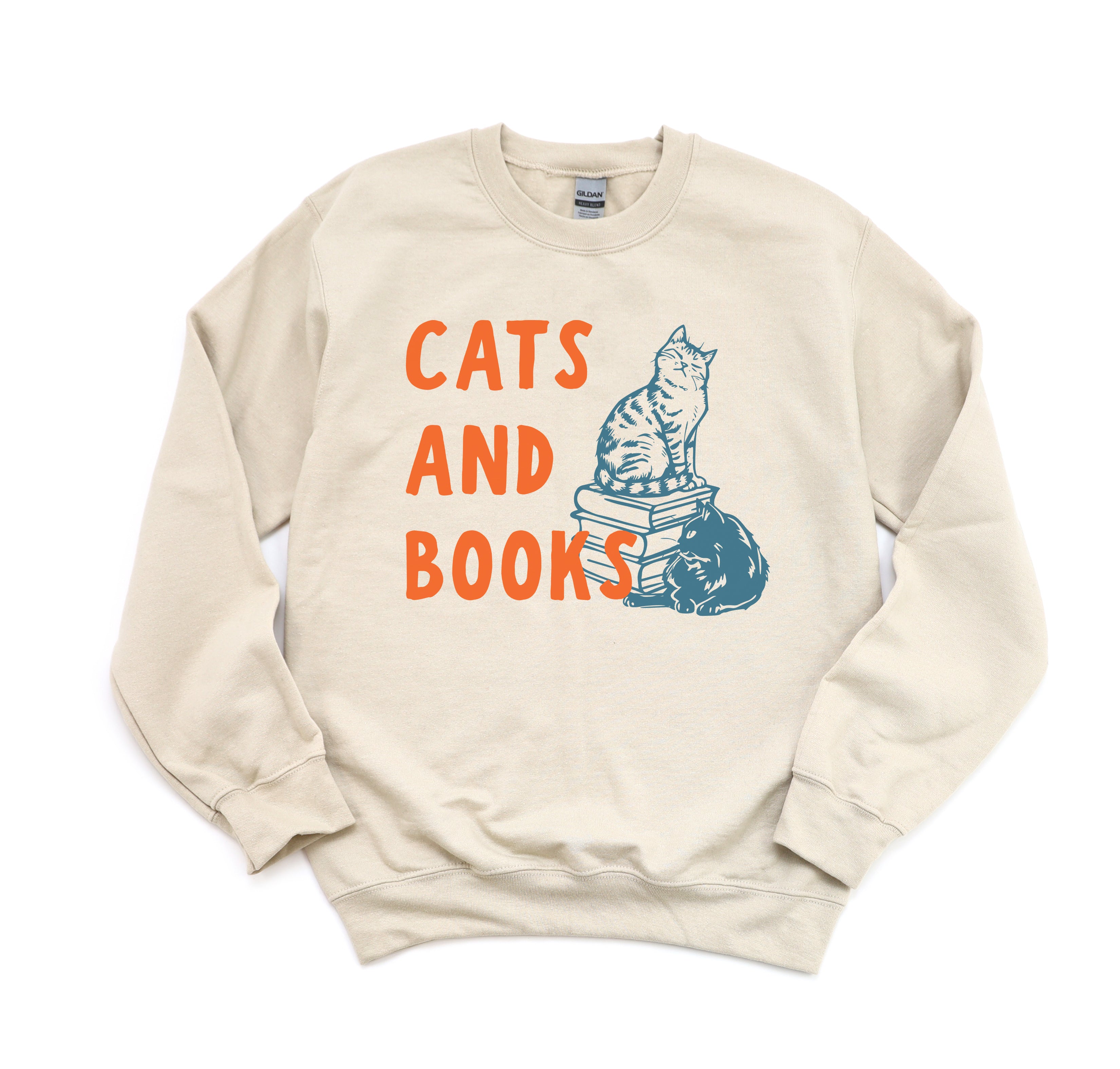 Cats and Books Sweatshirt