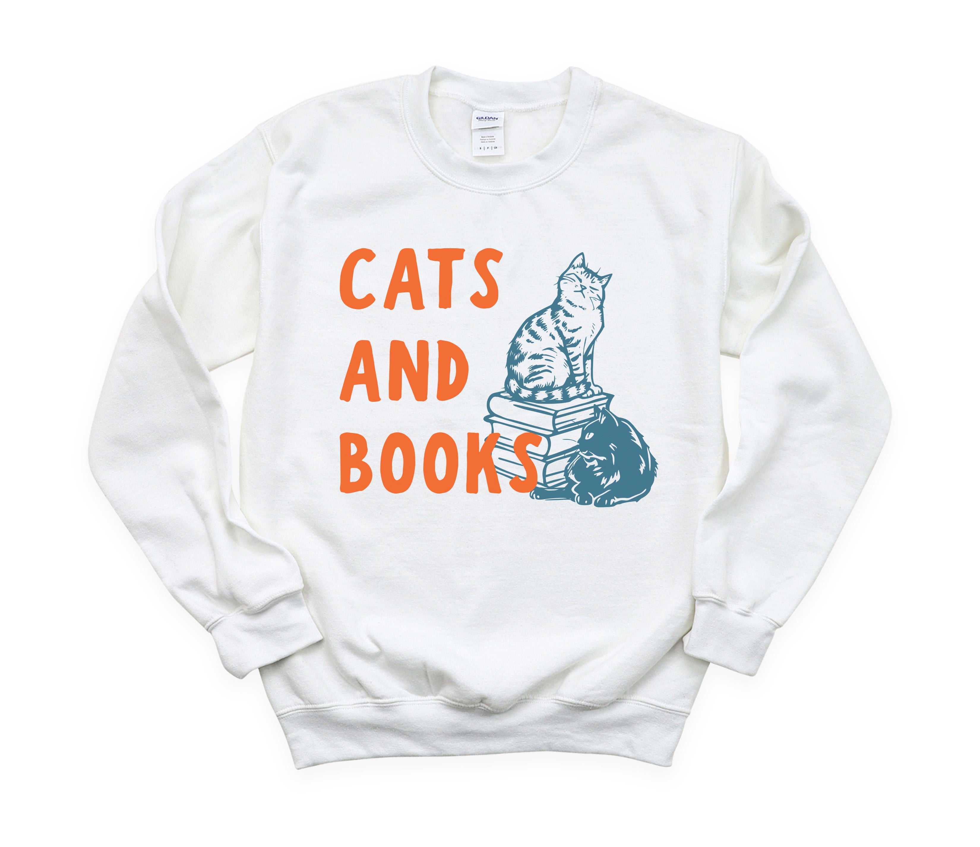 Cats and Books Sweatshirt