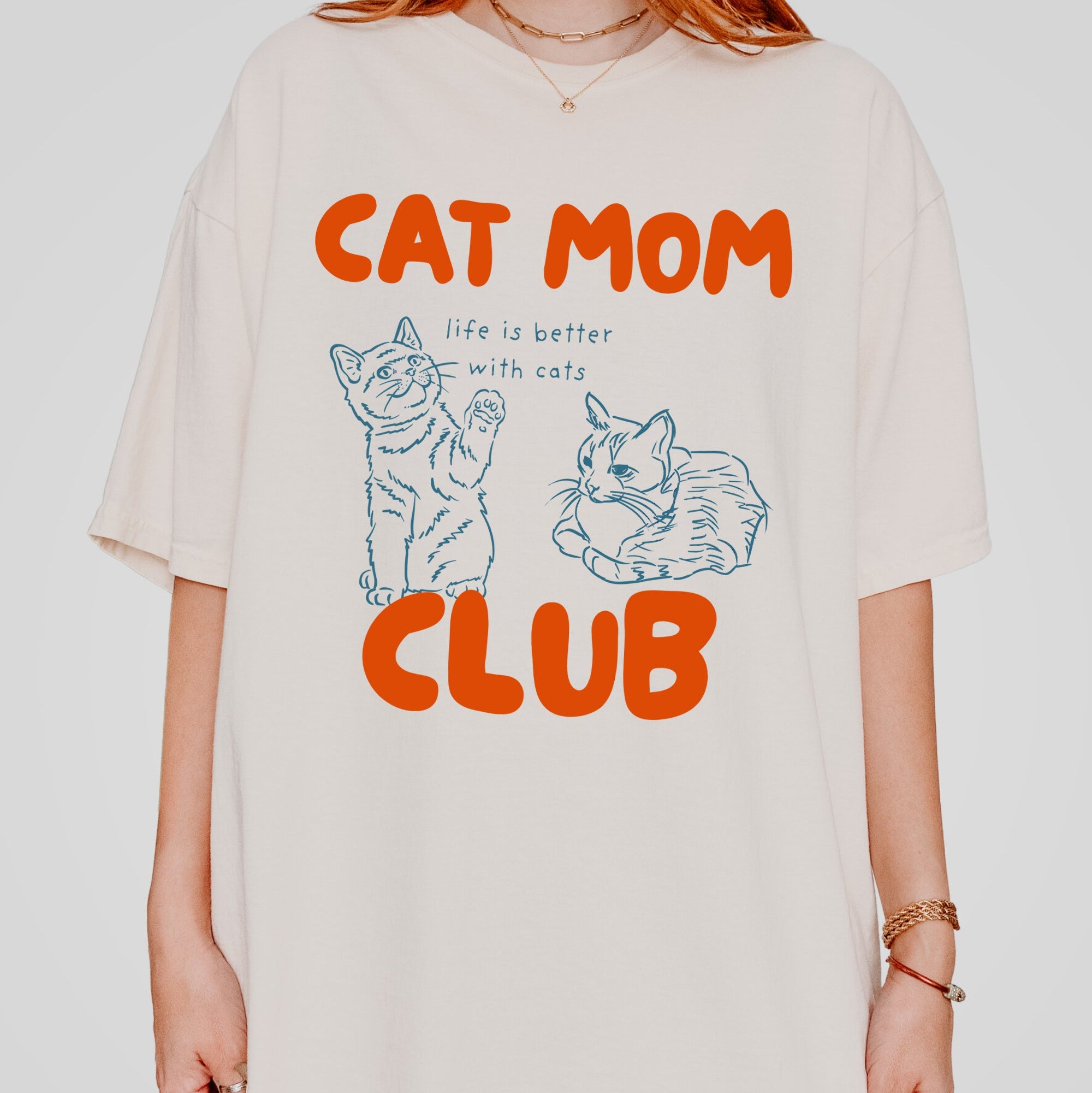 Cat Mom Club Tee