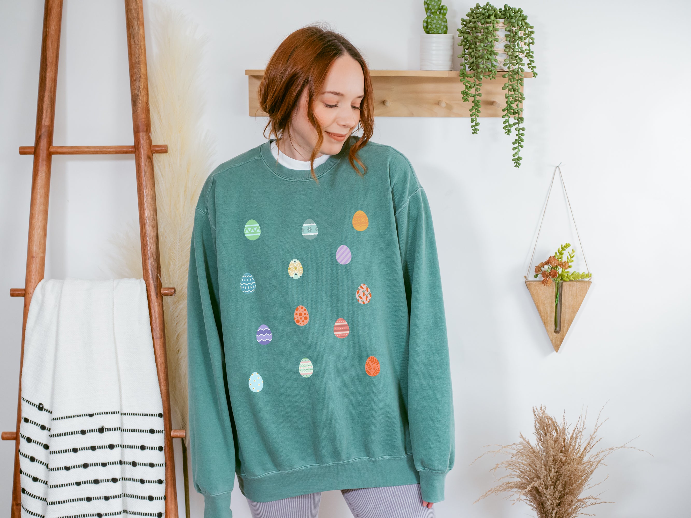 Colorful Easter Eggs Sweatshirt