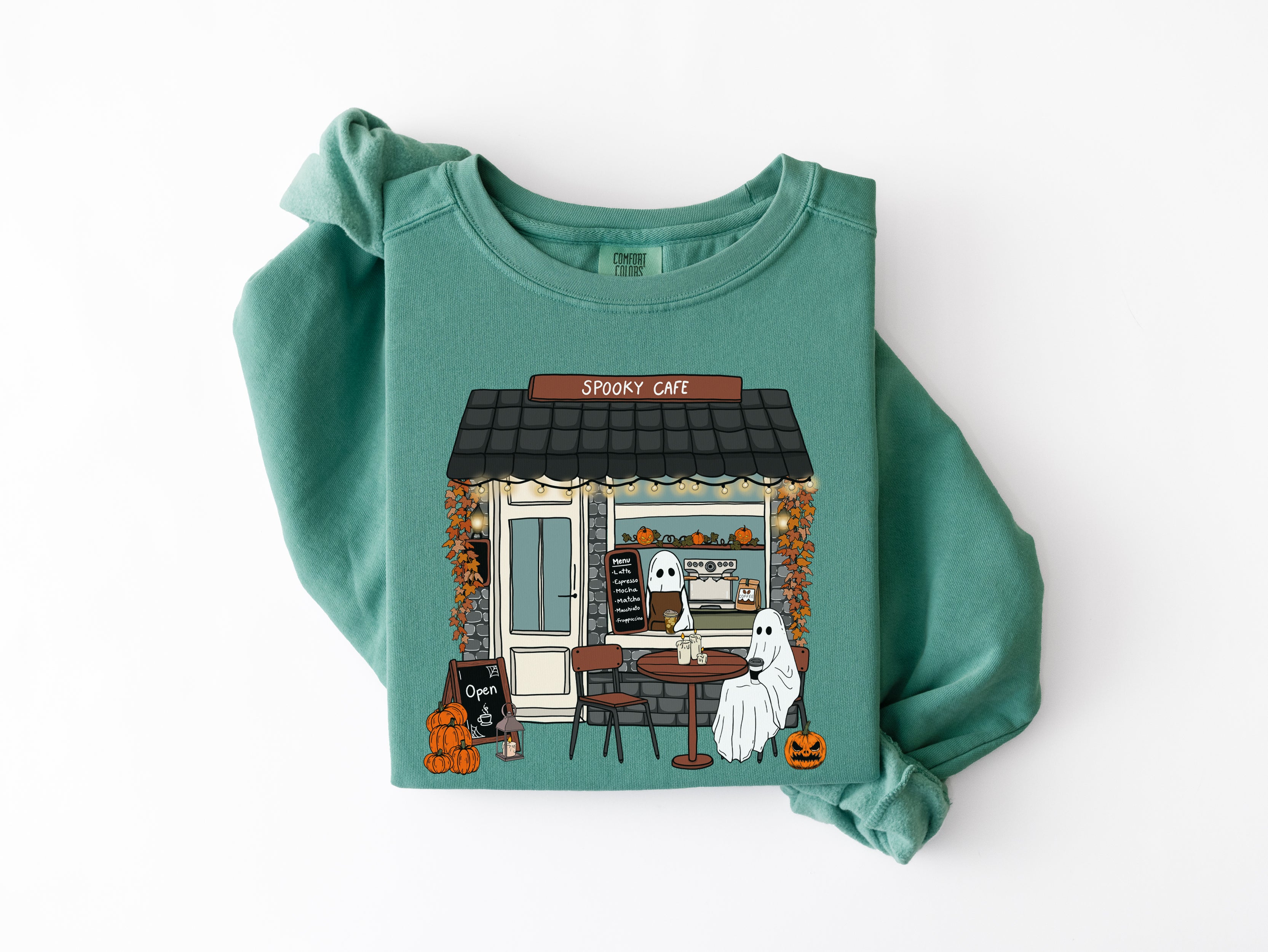 Spooky Coffee Ghost Sweatshirt