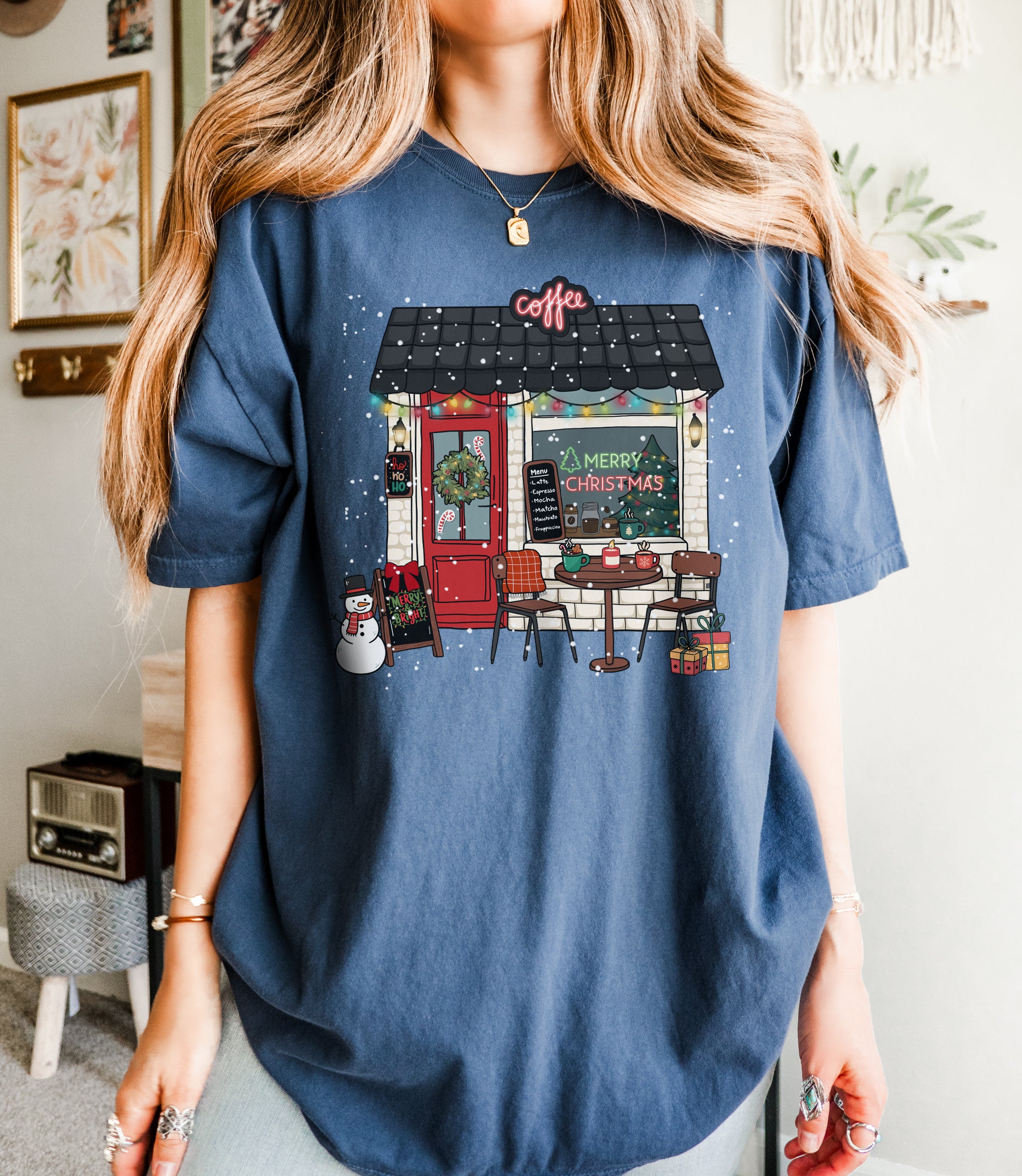 Christmas Coffee Shop Tee