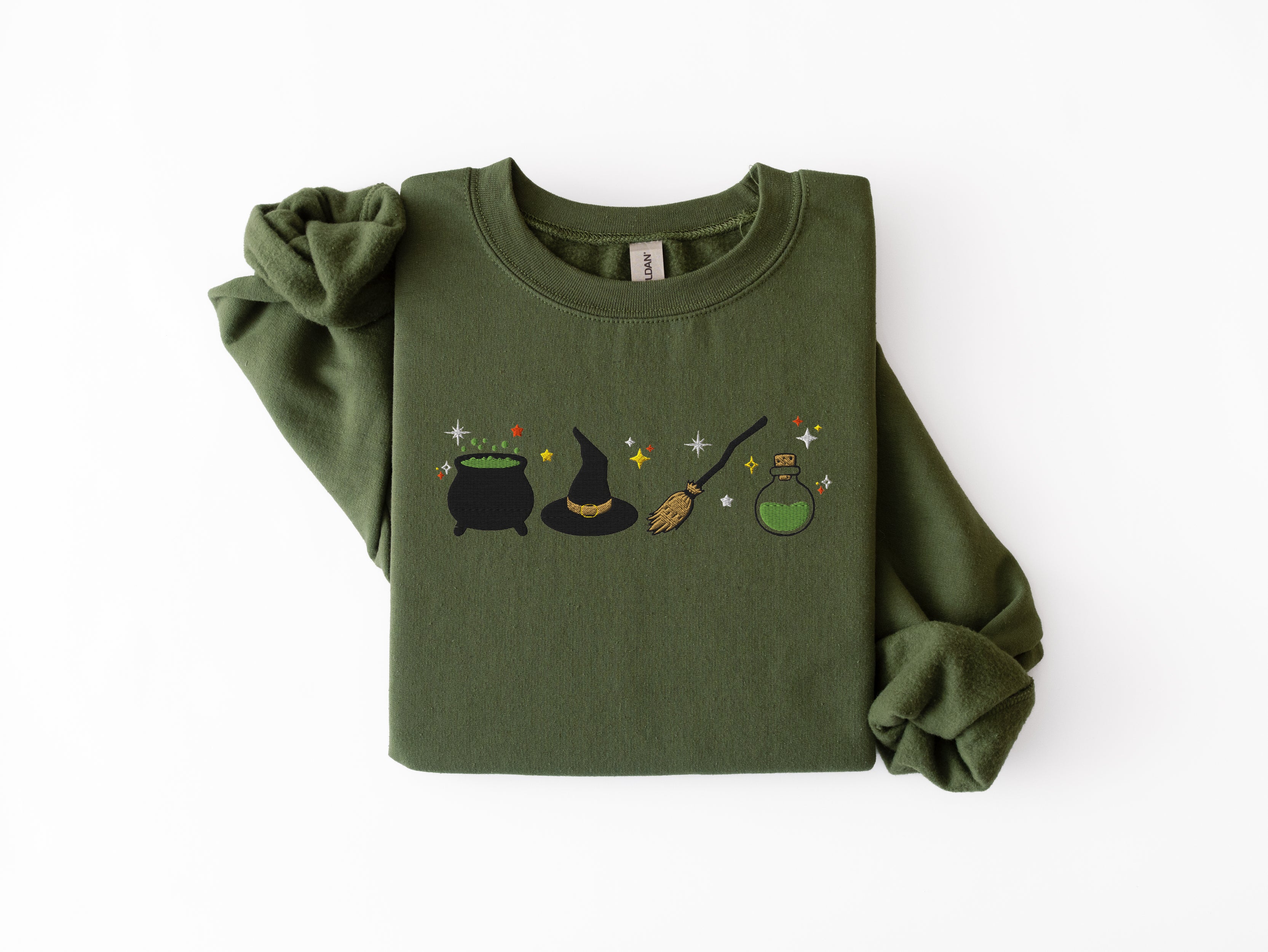 Embroidered Witch Sweatshirt