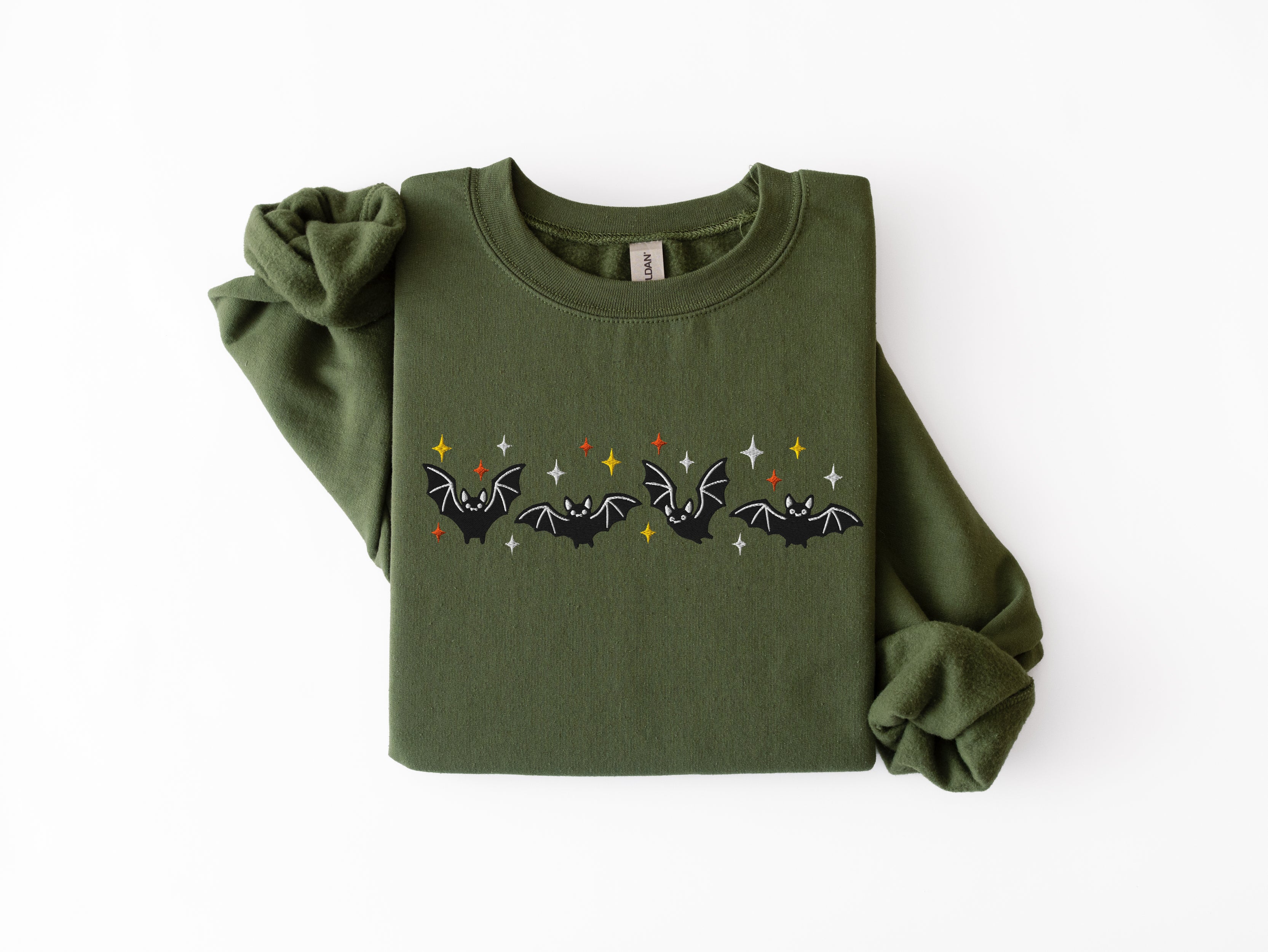 Embroidered Bats Sweatshirt