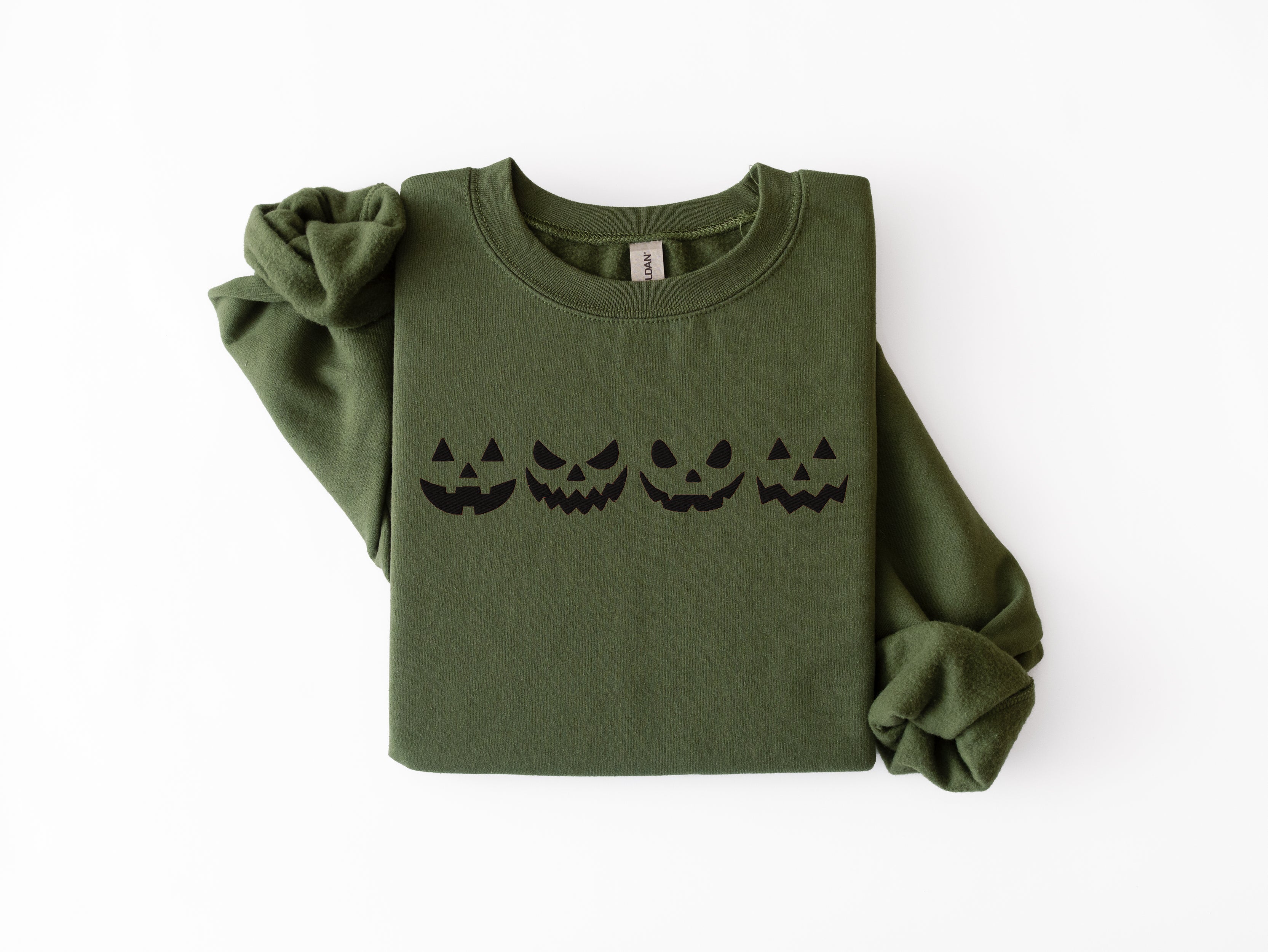 Embroidered Jack O Lanterns Sweatshirt