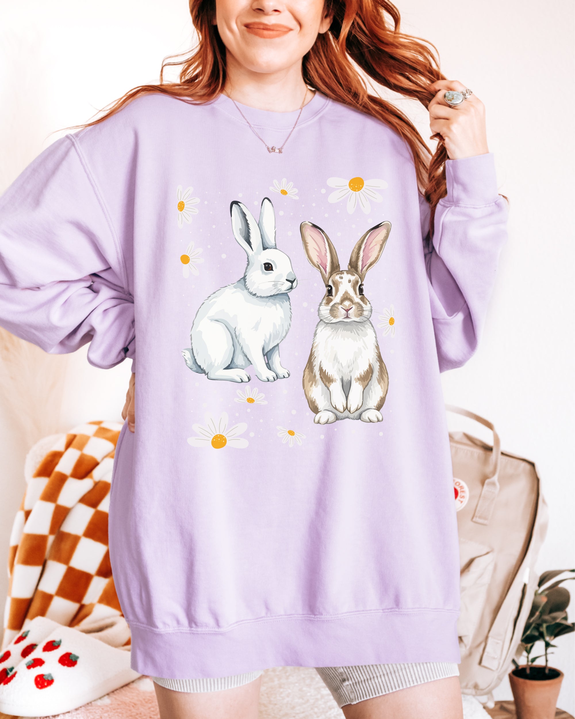 Among the Daisies Bunny Sweatshirt
