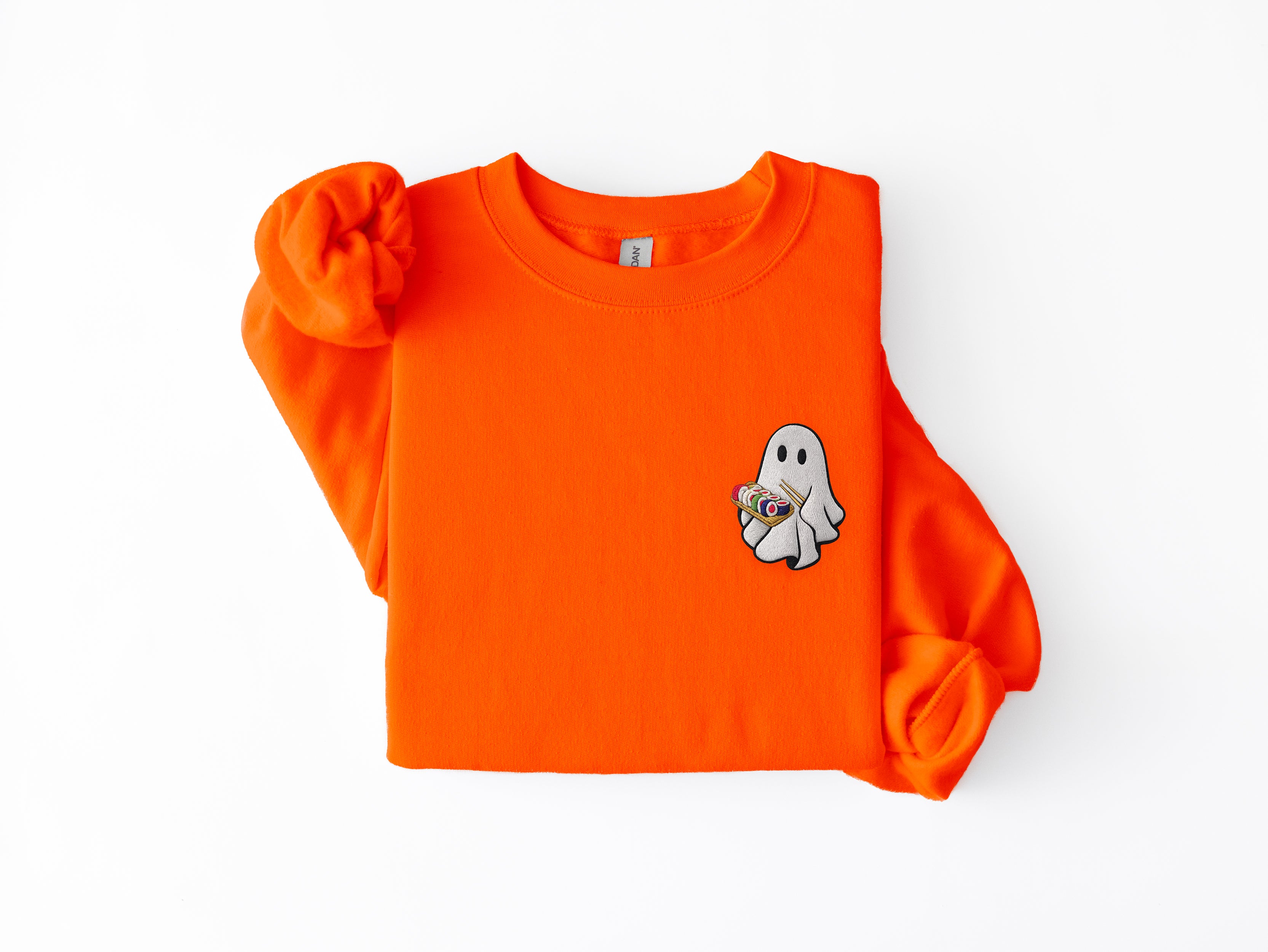 Embroidered Sushi Ghost Sweatshirt