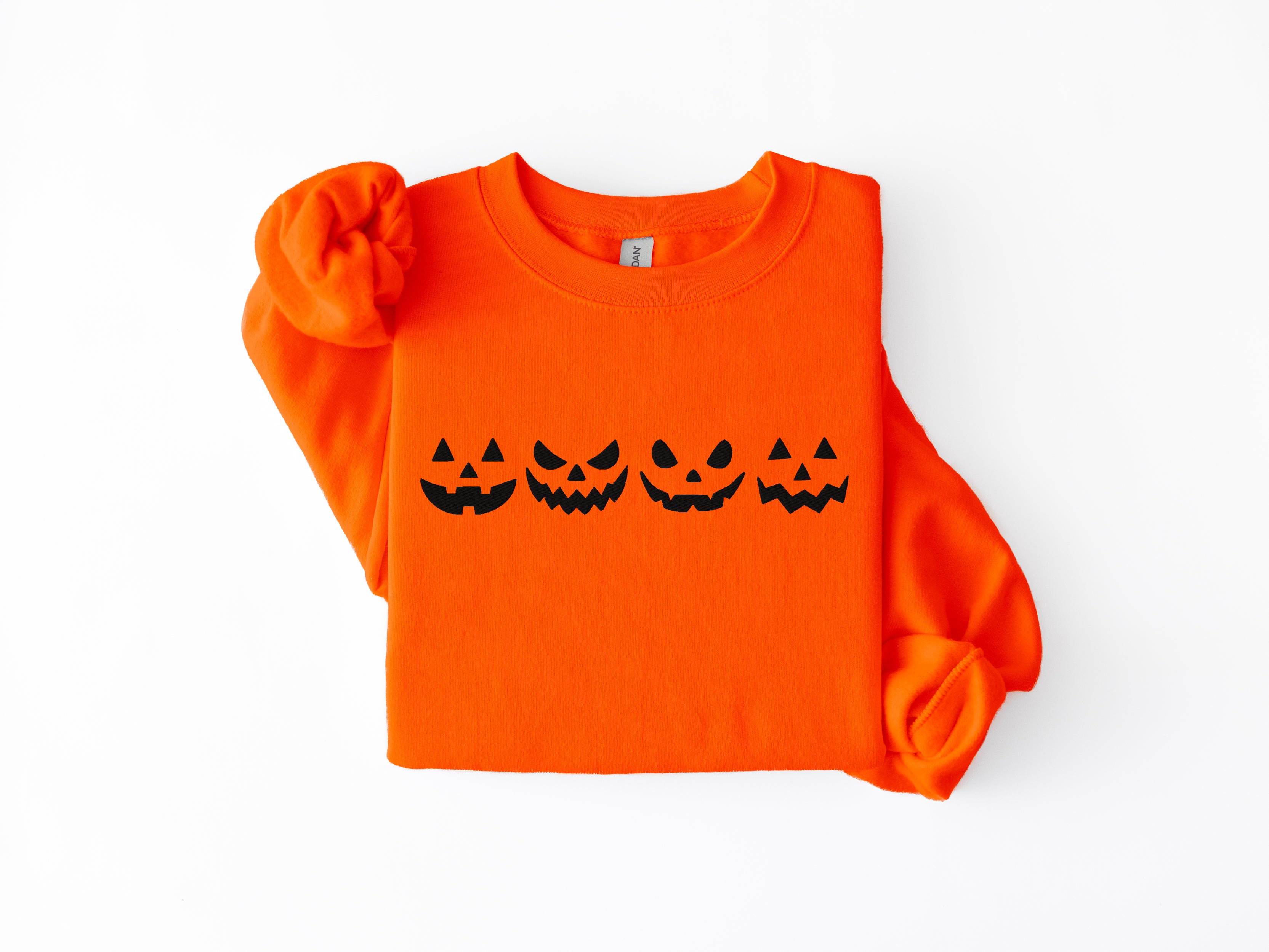 Embroidered Jack O Lanterns Sweatshirt
