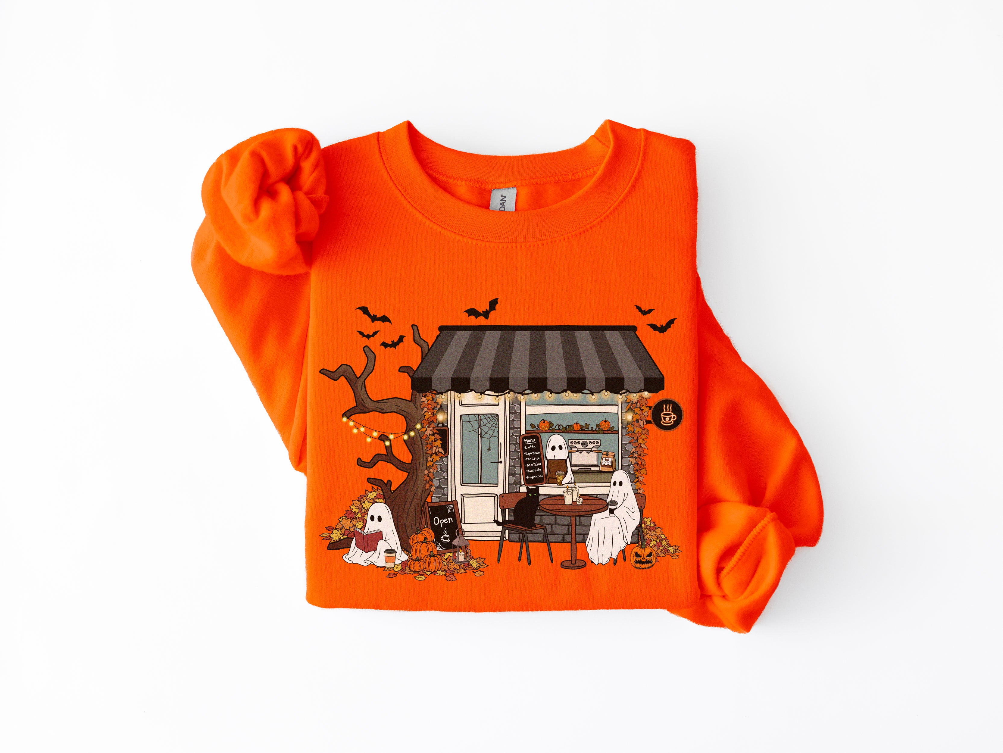 Spooky Ghost Coffee Sweatshirt