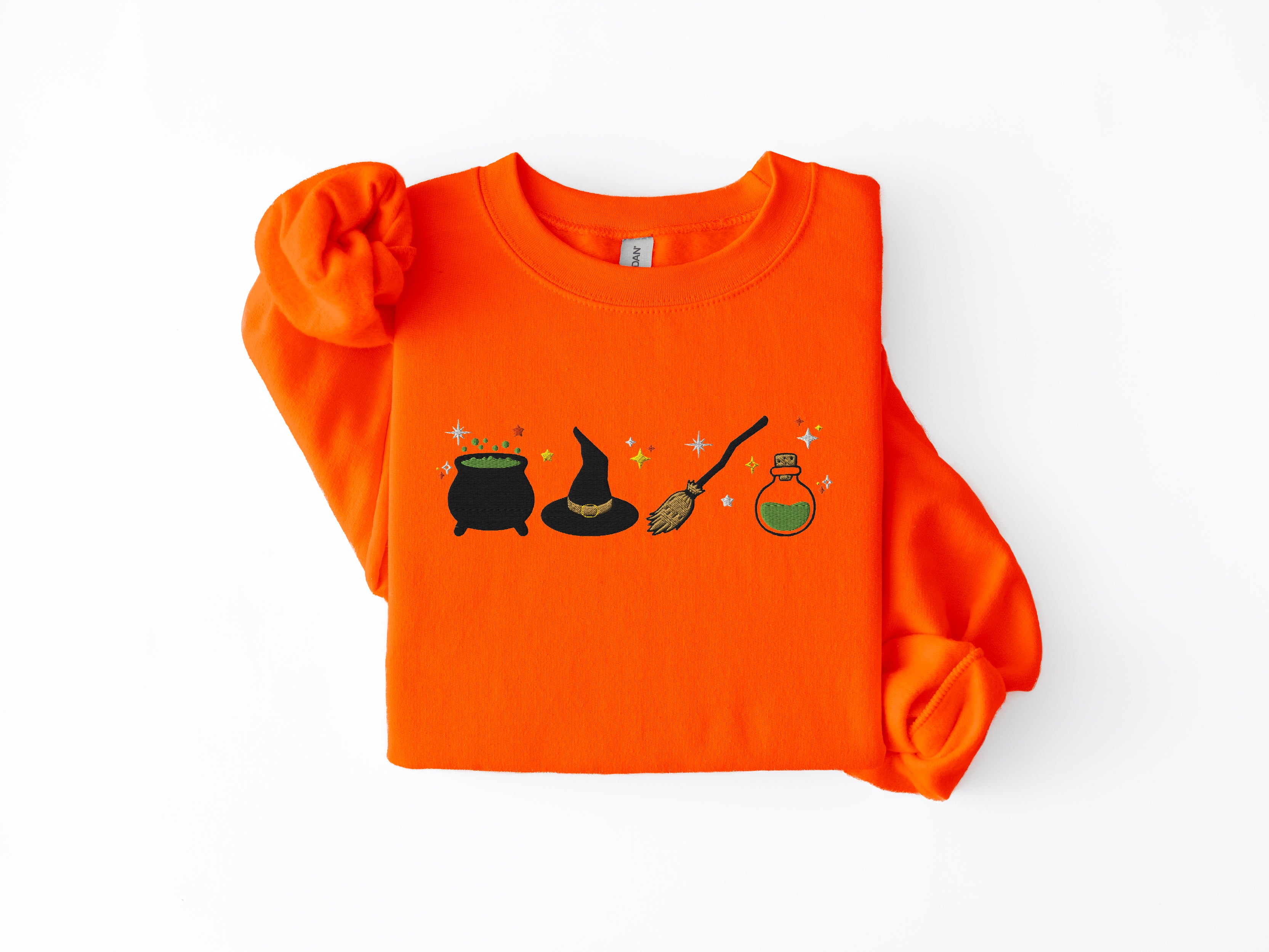 Embroidered Witch Sweatshirt