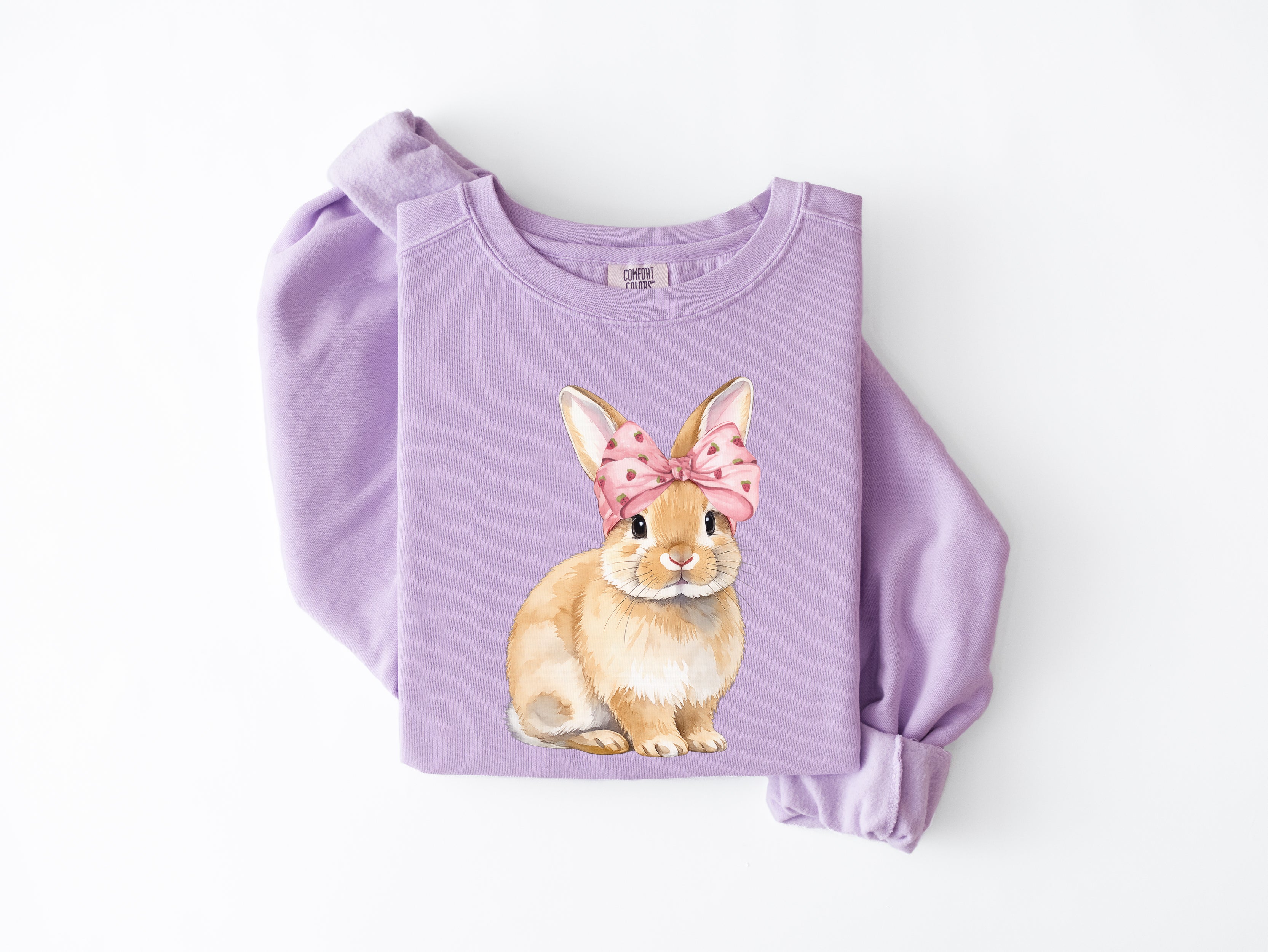 Strawberry Bunny Easter Sweatshirt
