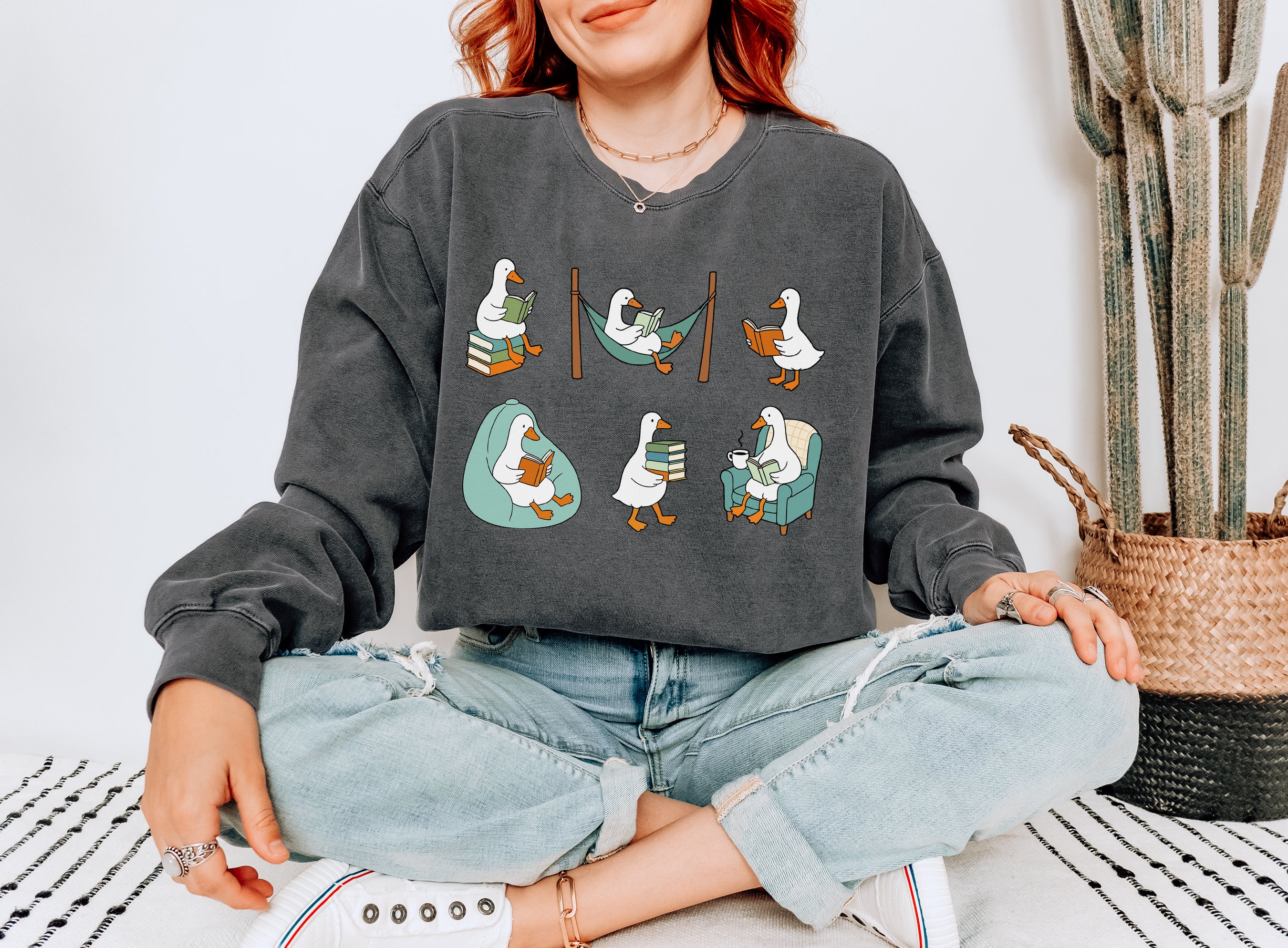 Goose Reading Sweatshirt