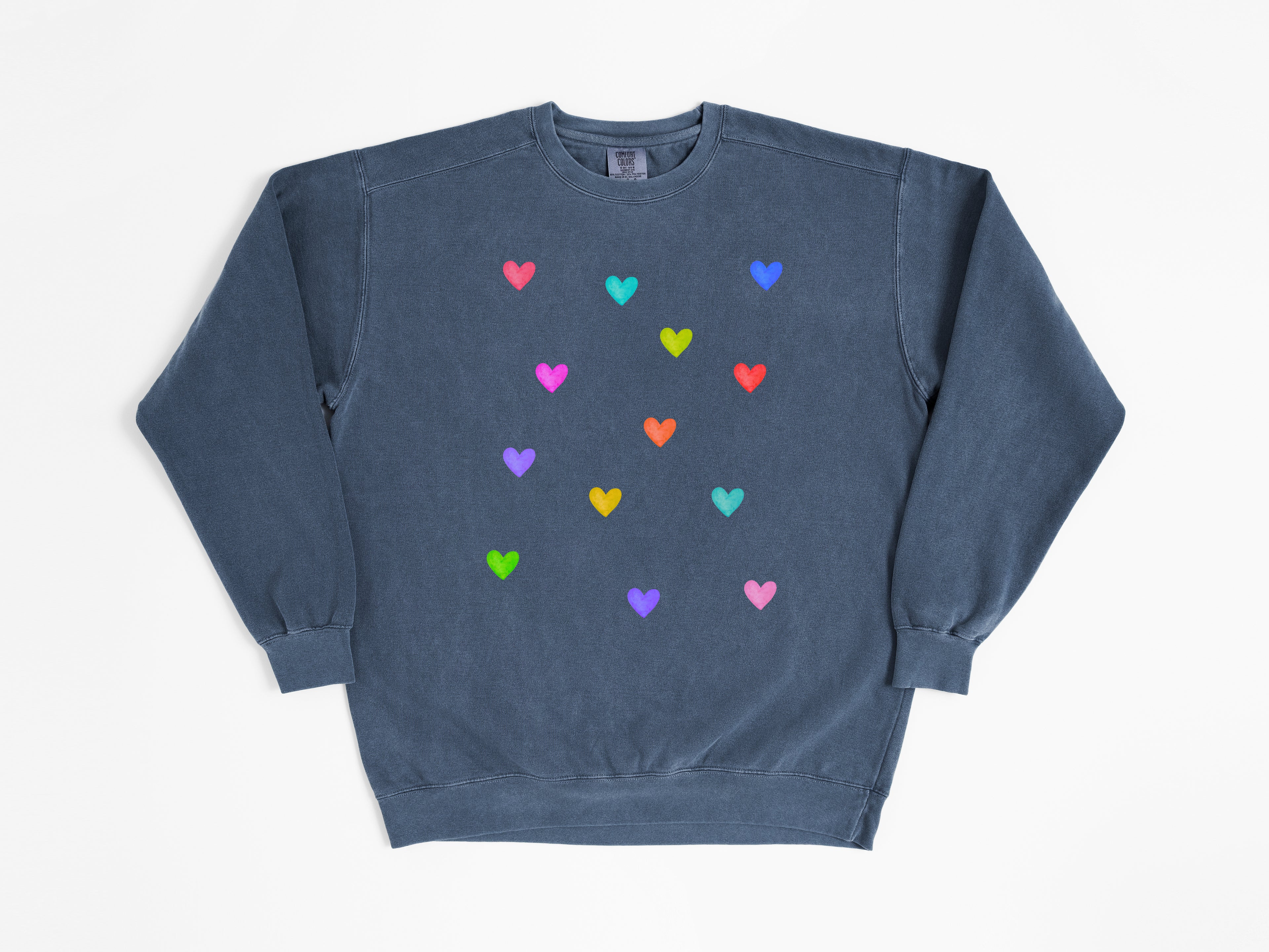 Colorful Hearts Sweatshirt