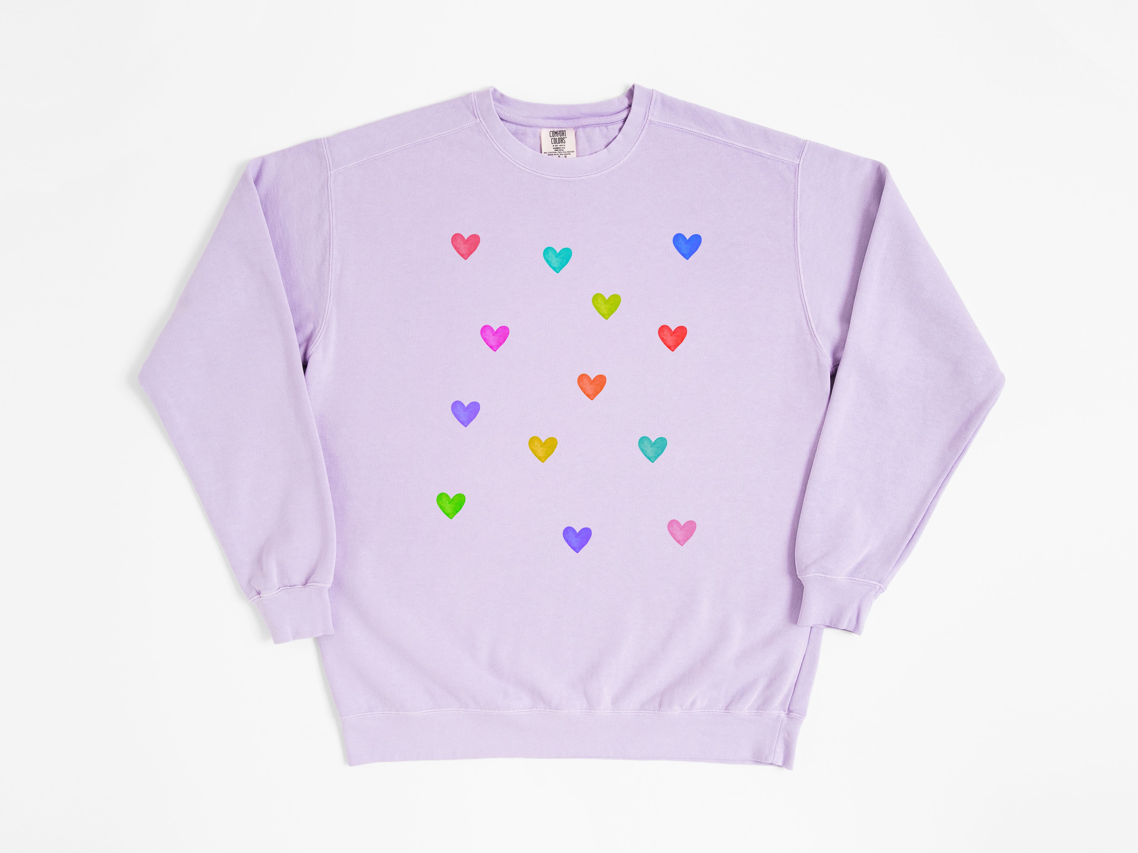 Colorful Hearts Sweatshirt