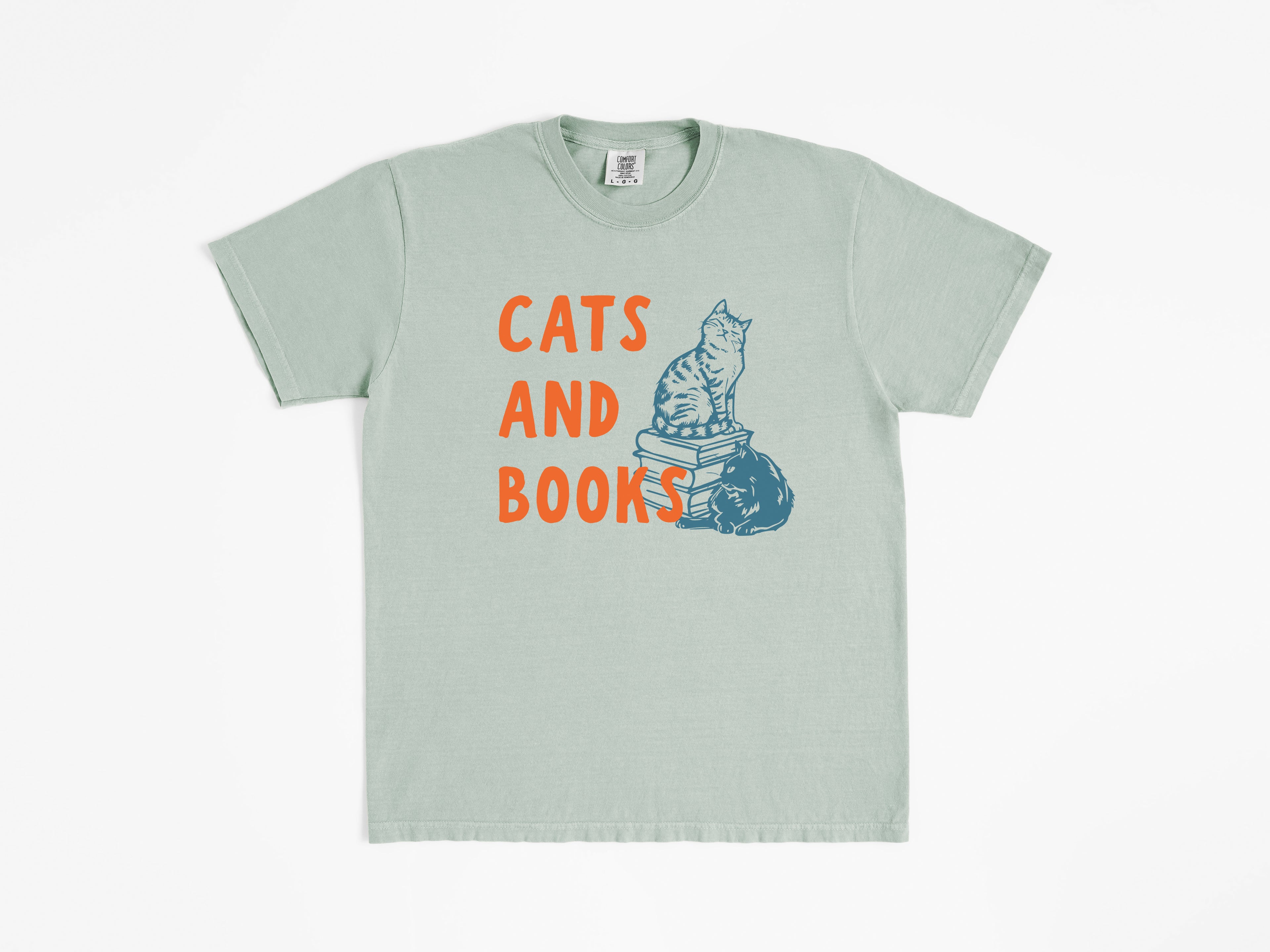 Cats and Books Tee