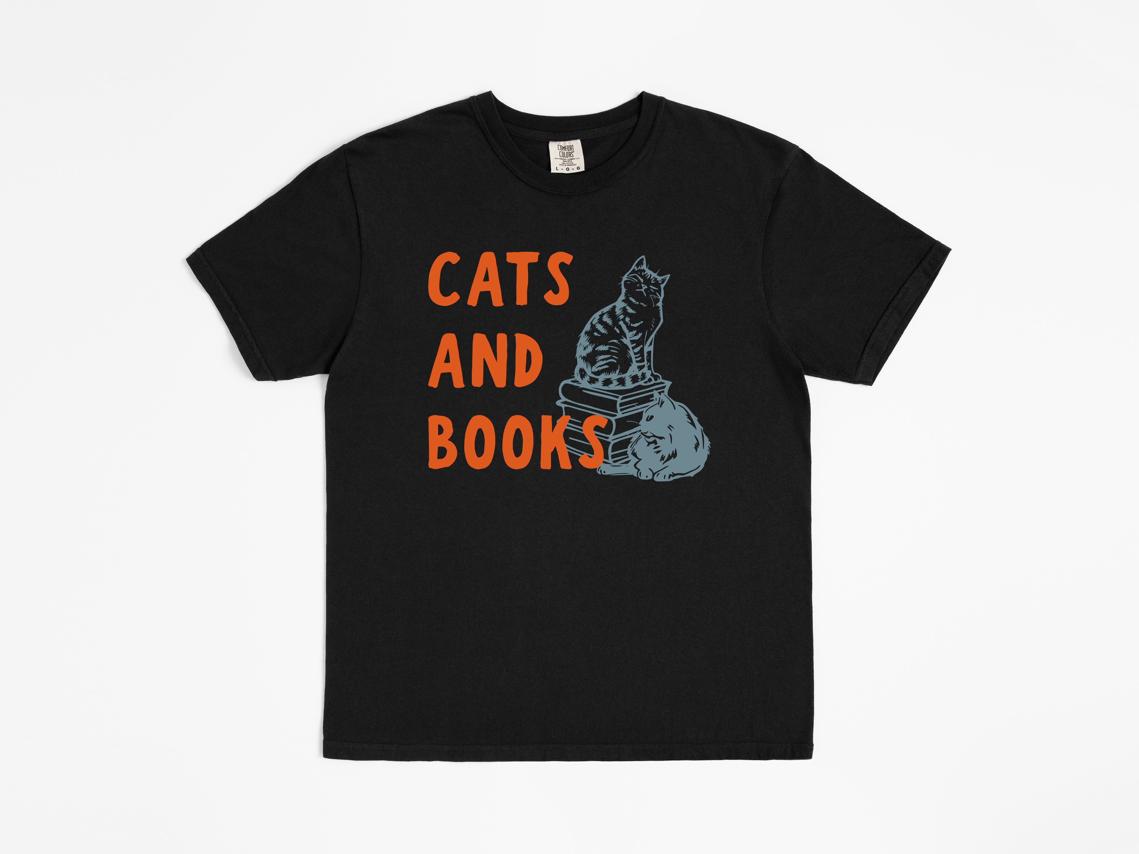 Cats and Books Tee
