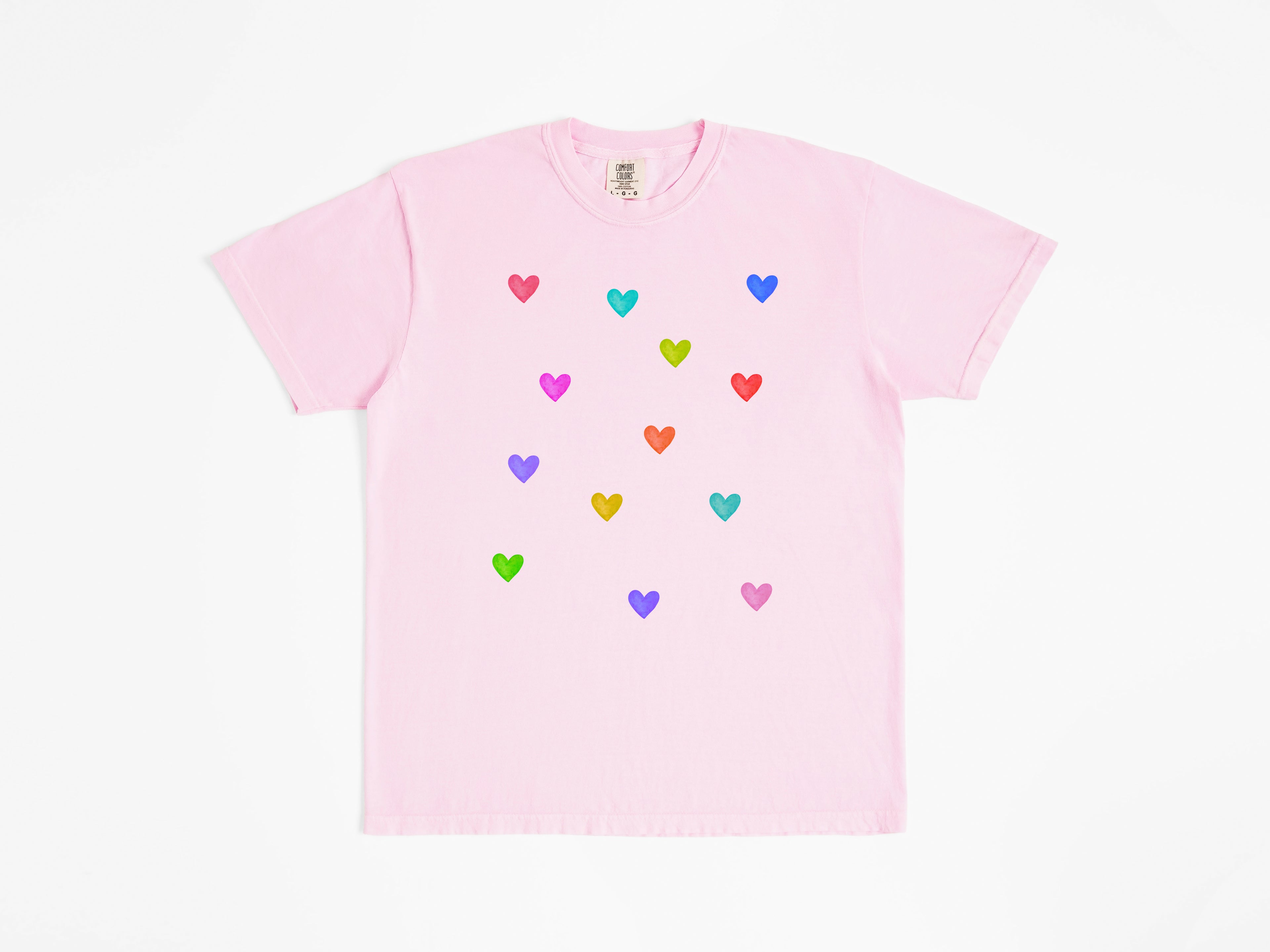 Colorful Hearts Tee