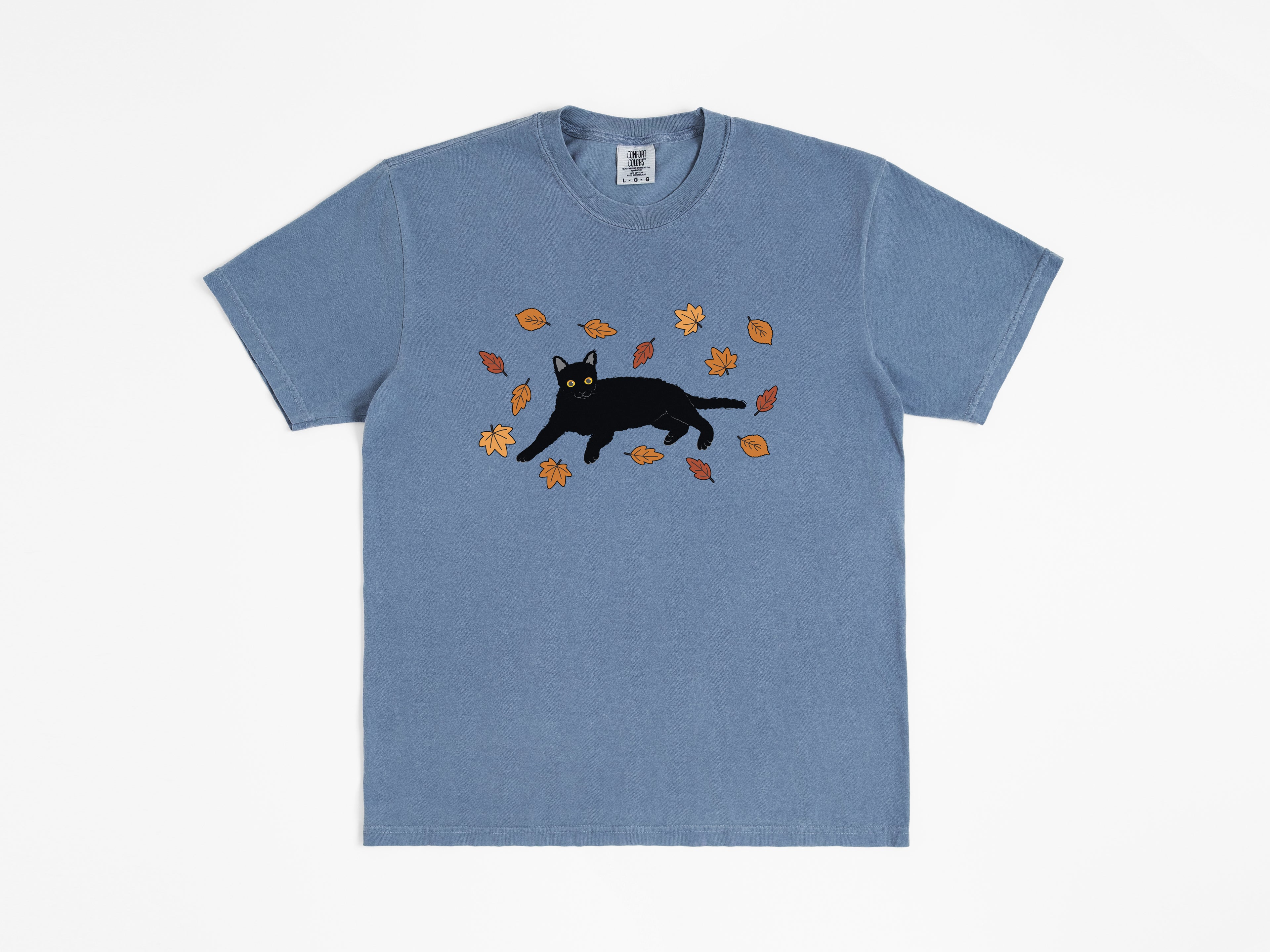 Fall Black Cat Tee