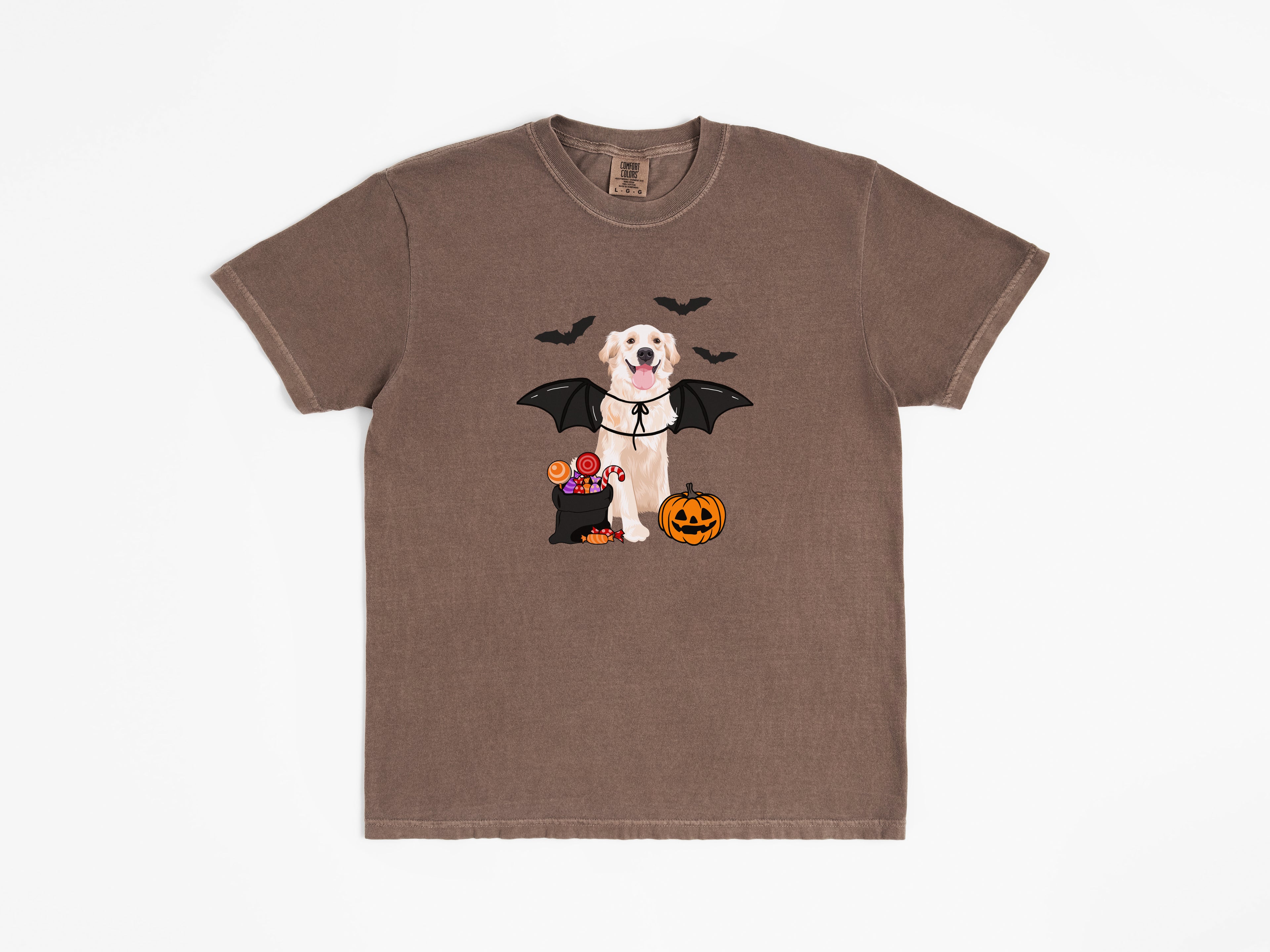 Trick or Treat Golden Retriever Tee