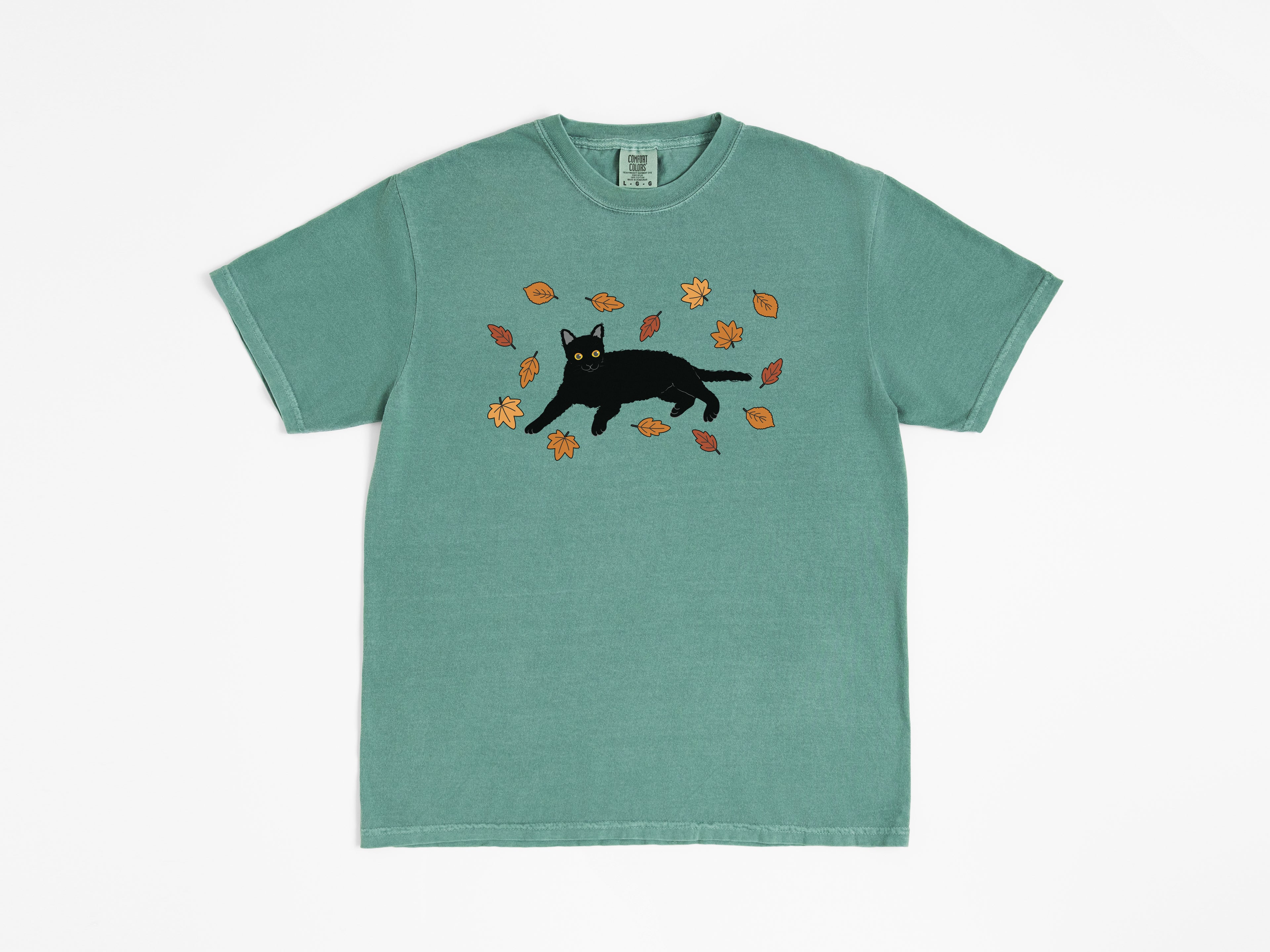 Fall Black Cat Tee