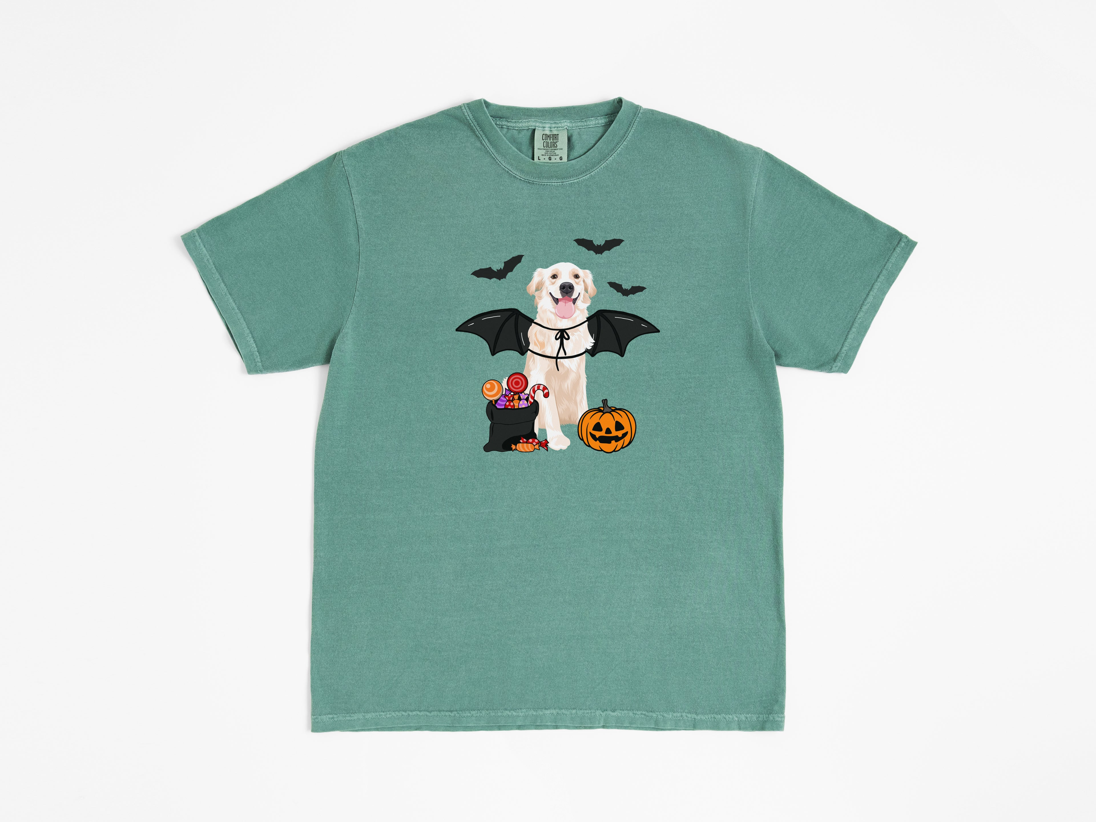 Trick or Treat Golden Retriever Tee