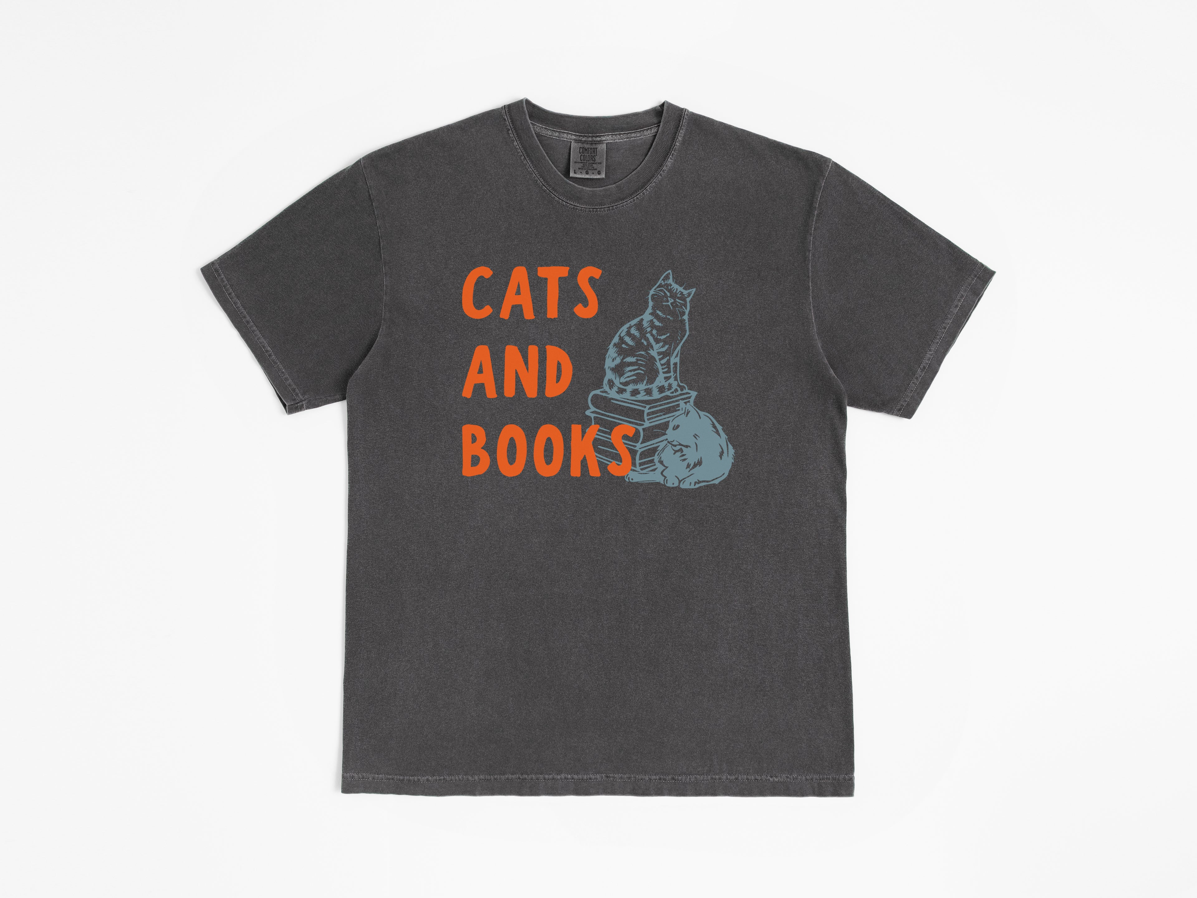 Cats and Books Tee