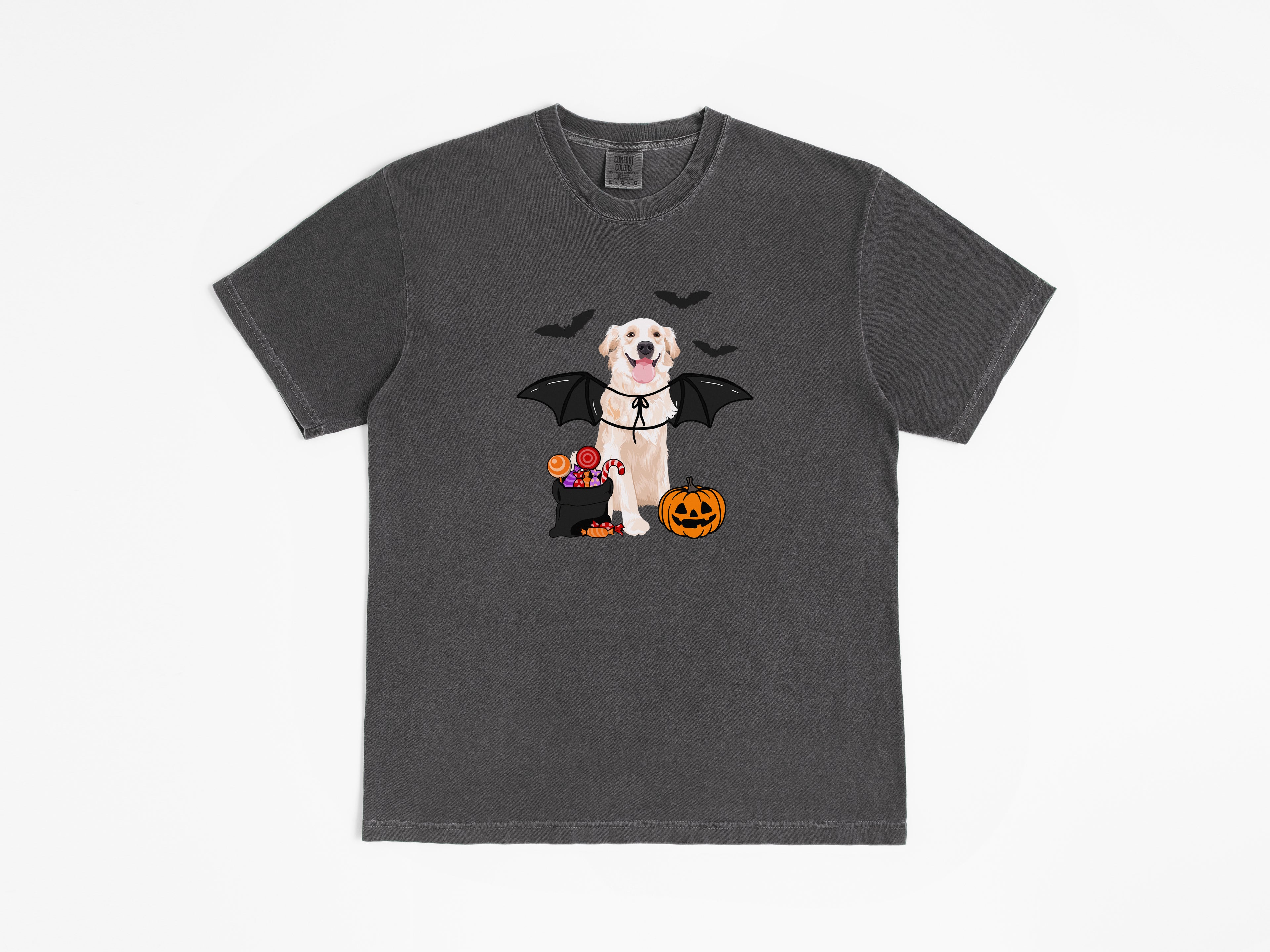 Trick or Treat Golden Retriever Tee