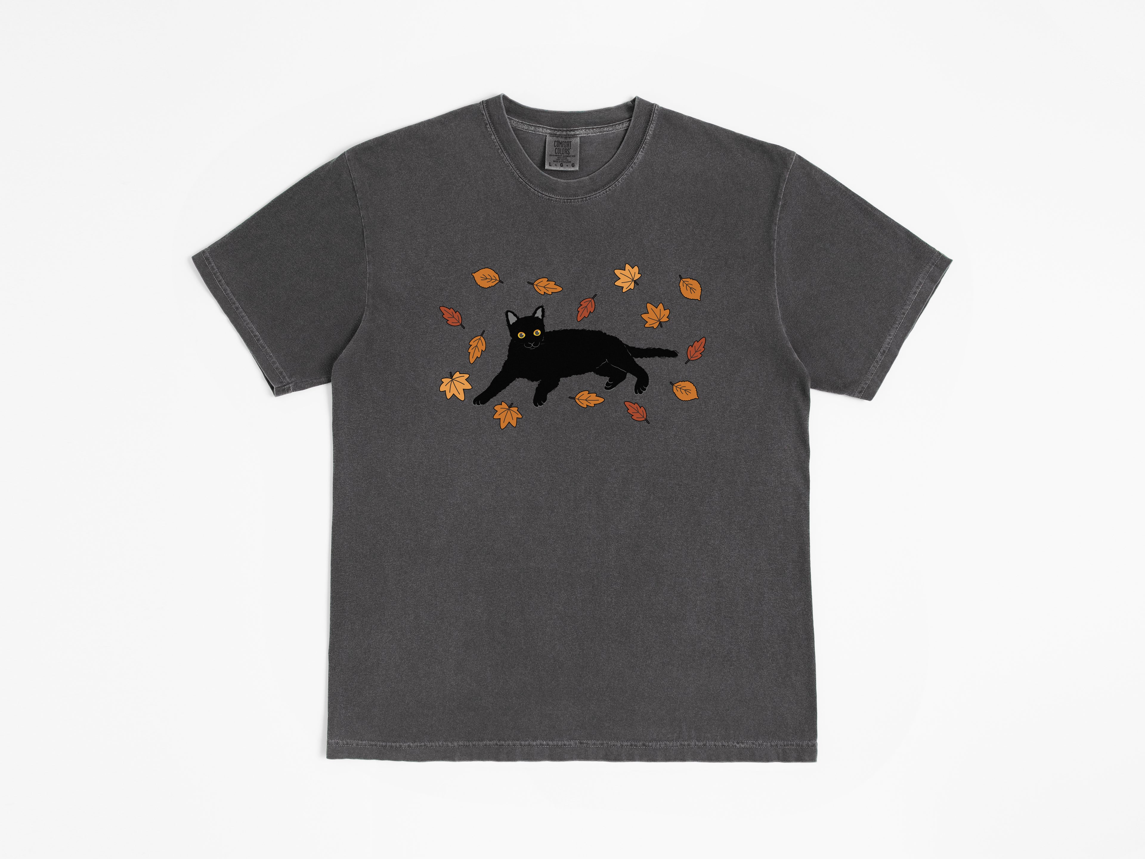 Fall Black Cat Tee
