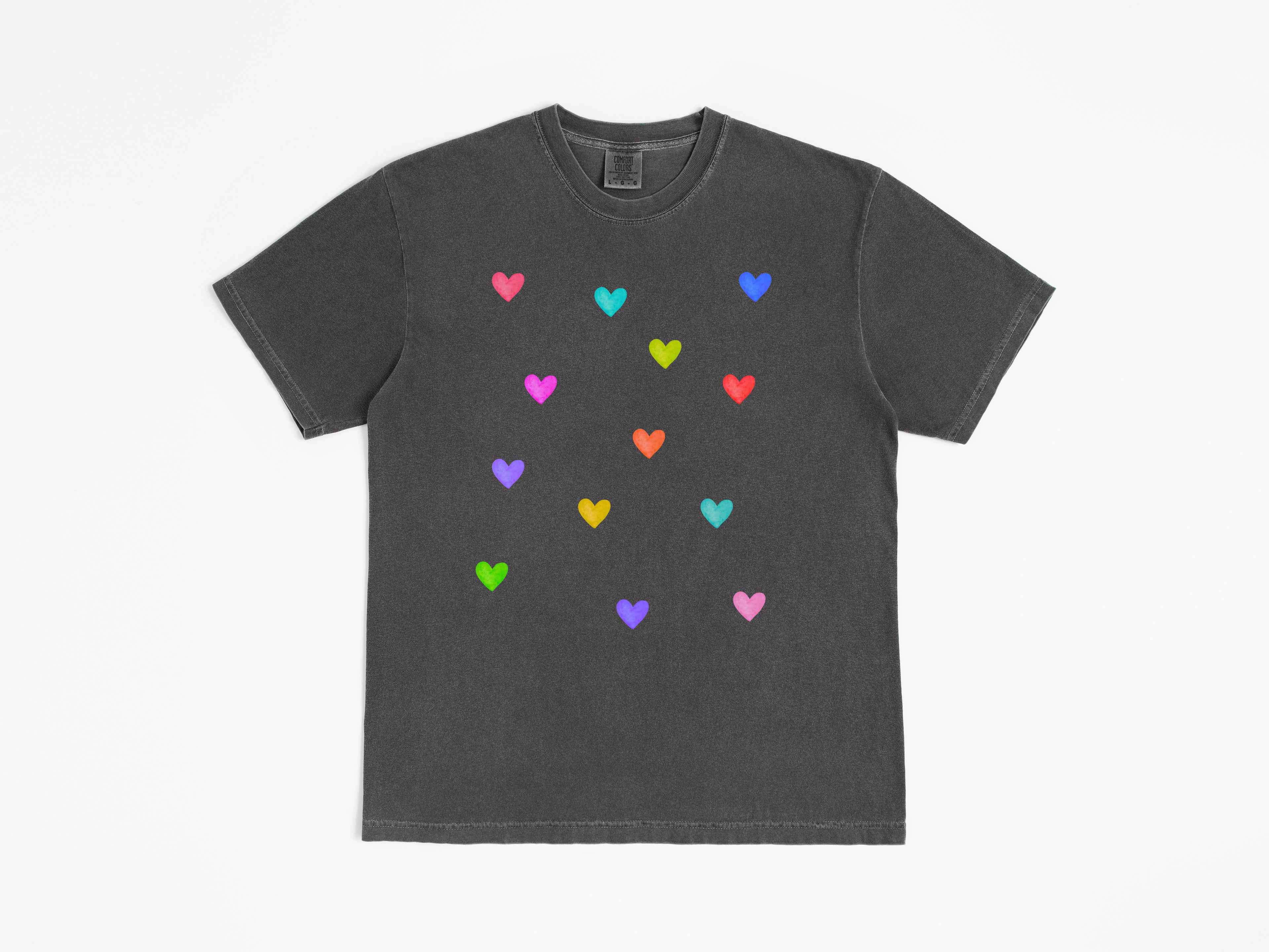 Colorful Hearts Tee