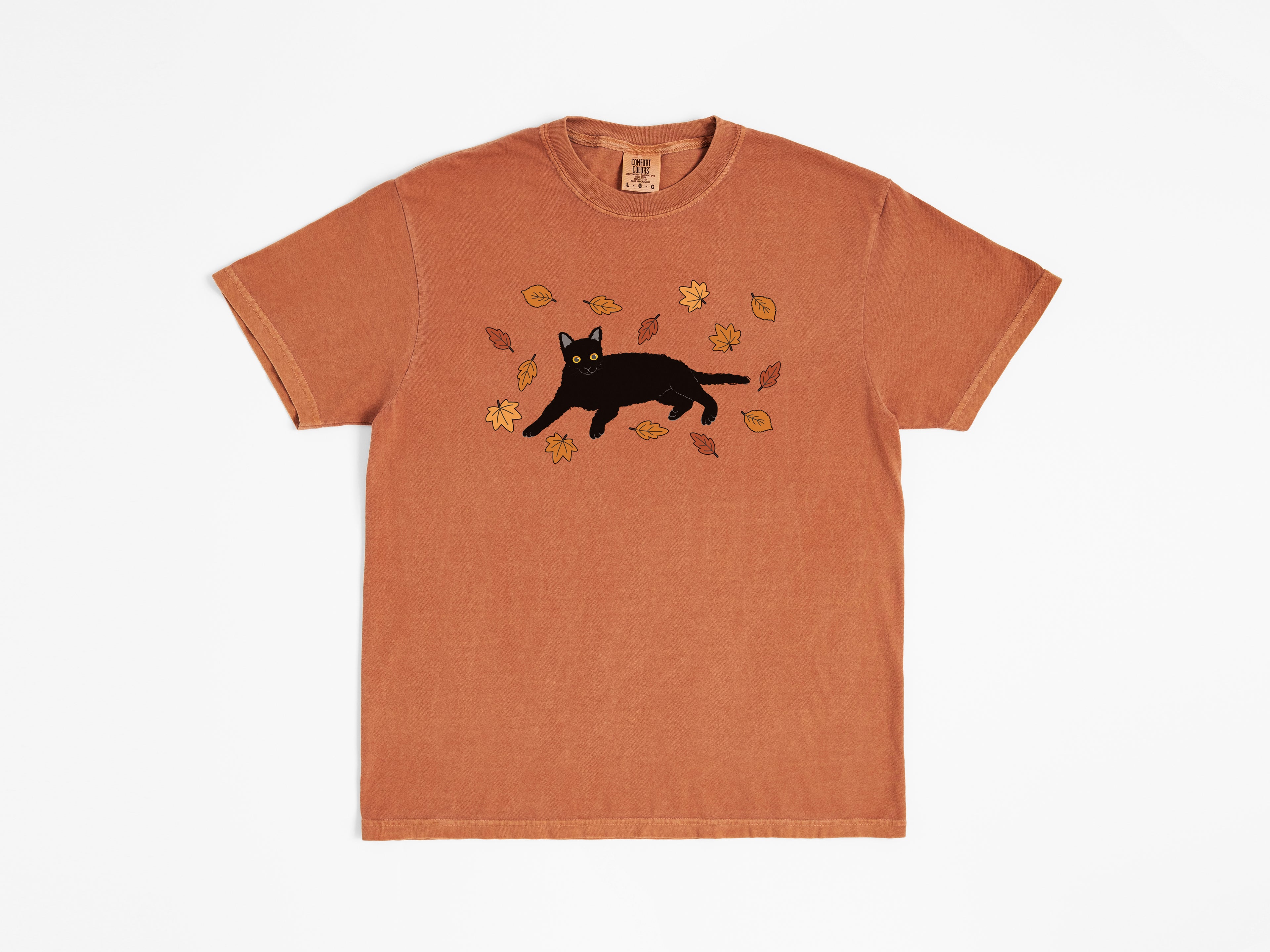 Fall Black Cat Tee