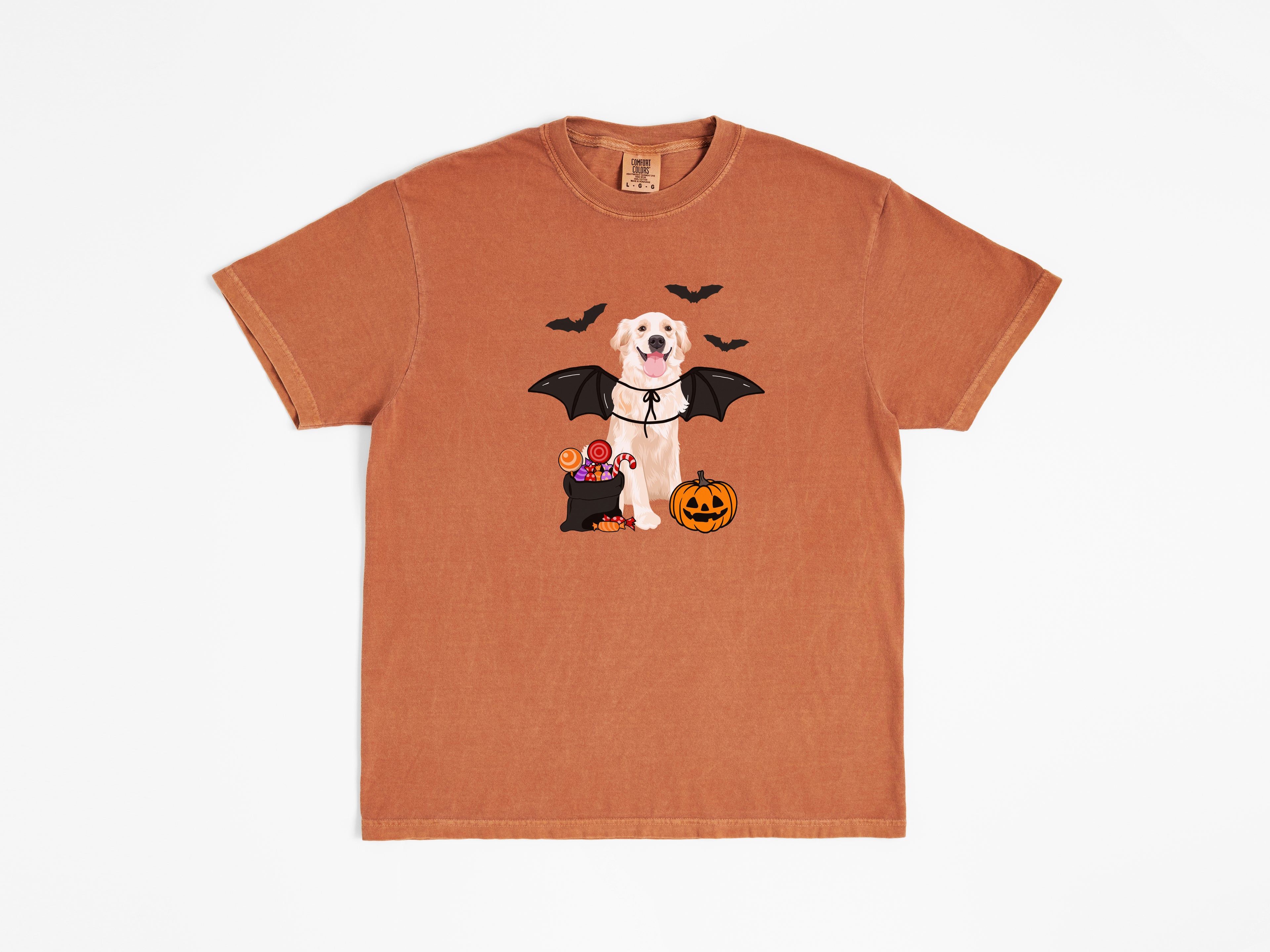 Trick or Treat Golden Retriever Tee