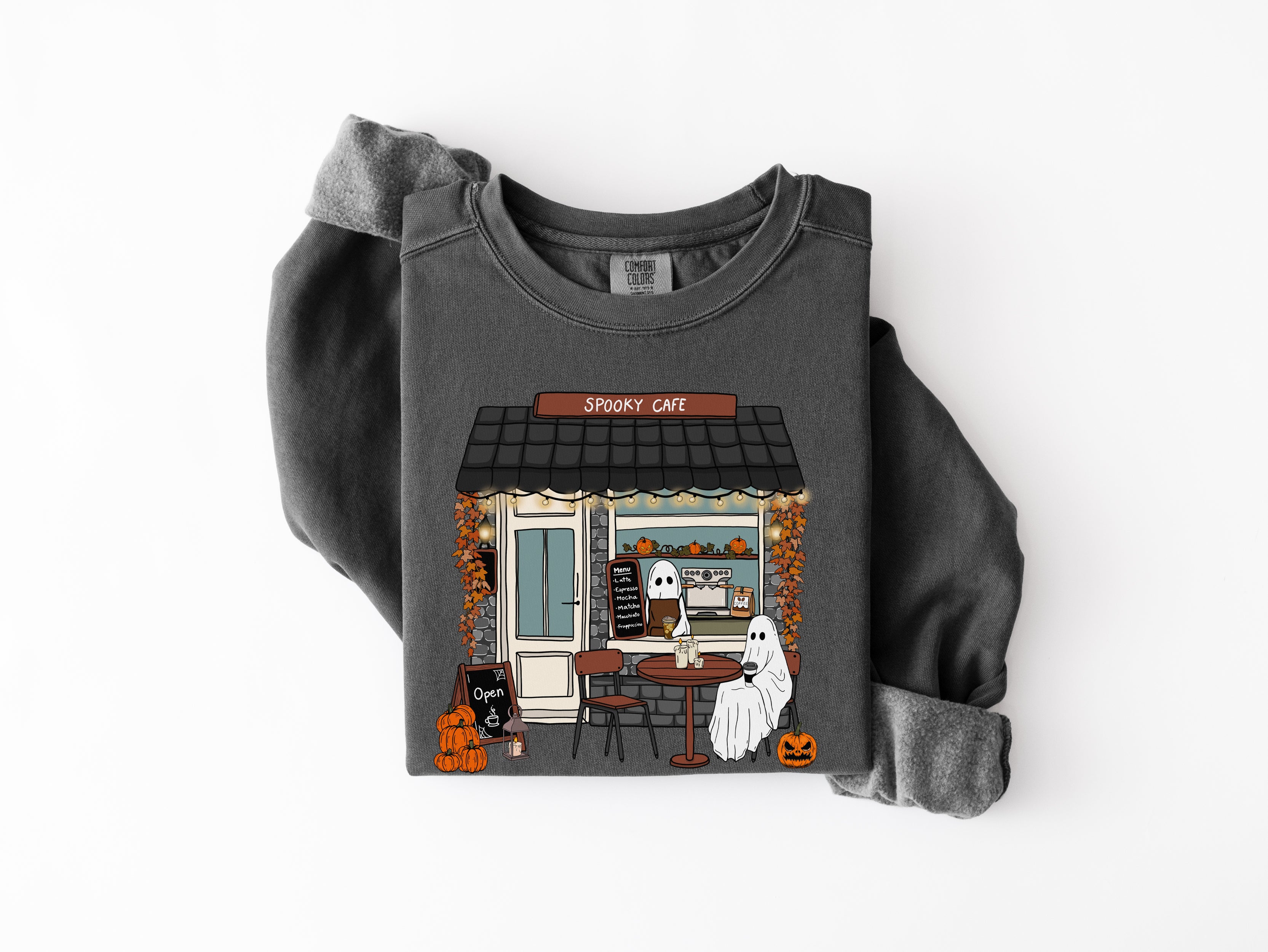 Spooky Coffee Ghost Sweatshirt