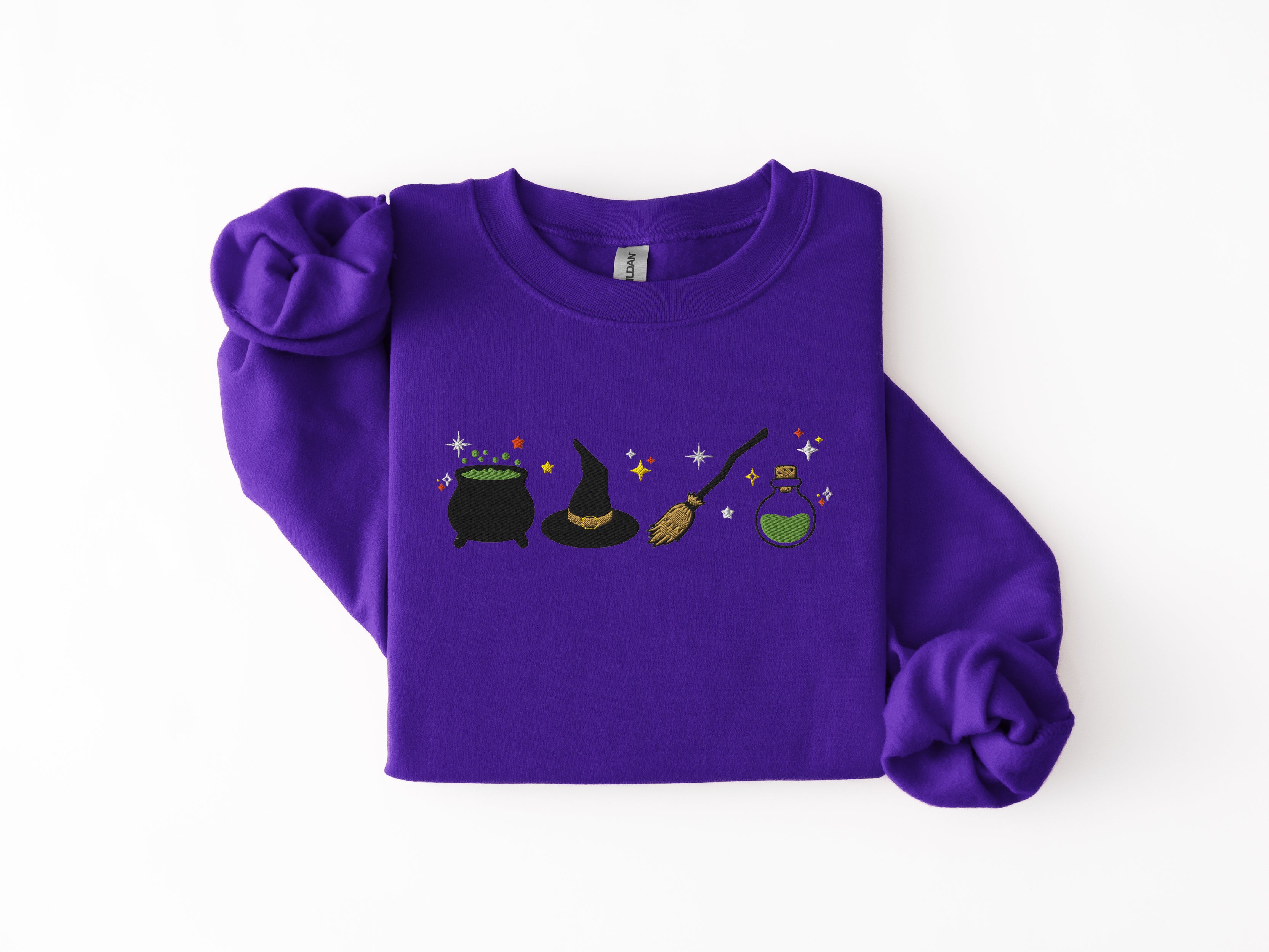 Embroidered Witch Sweatshirt