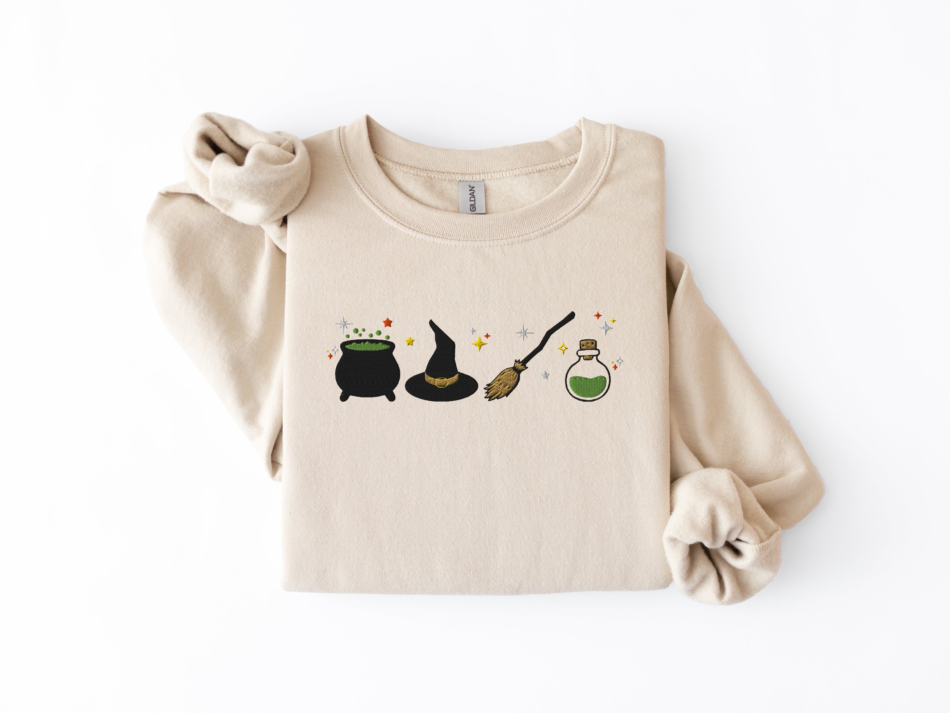 Embroidered Witch Sweatshirt