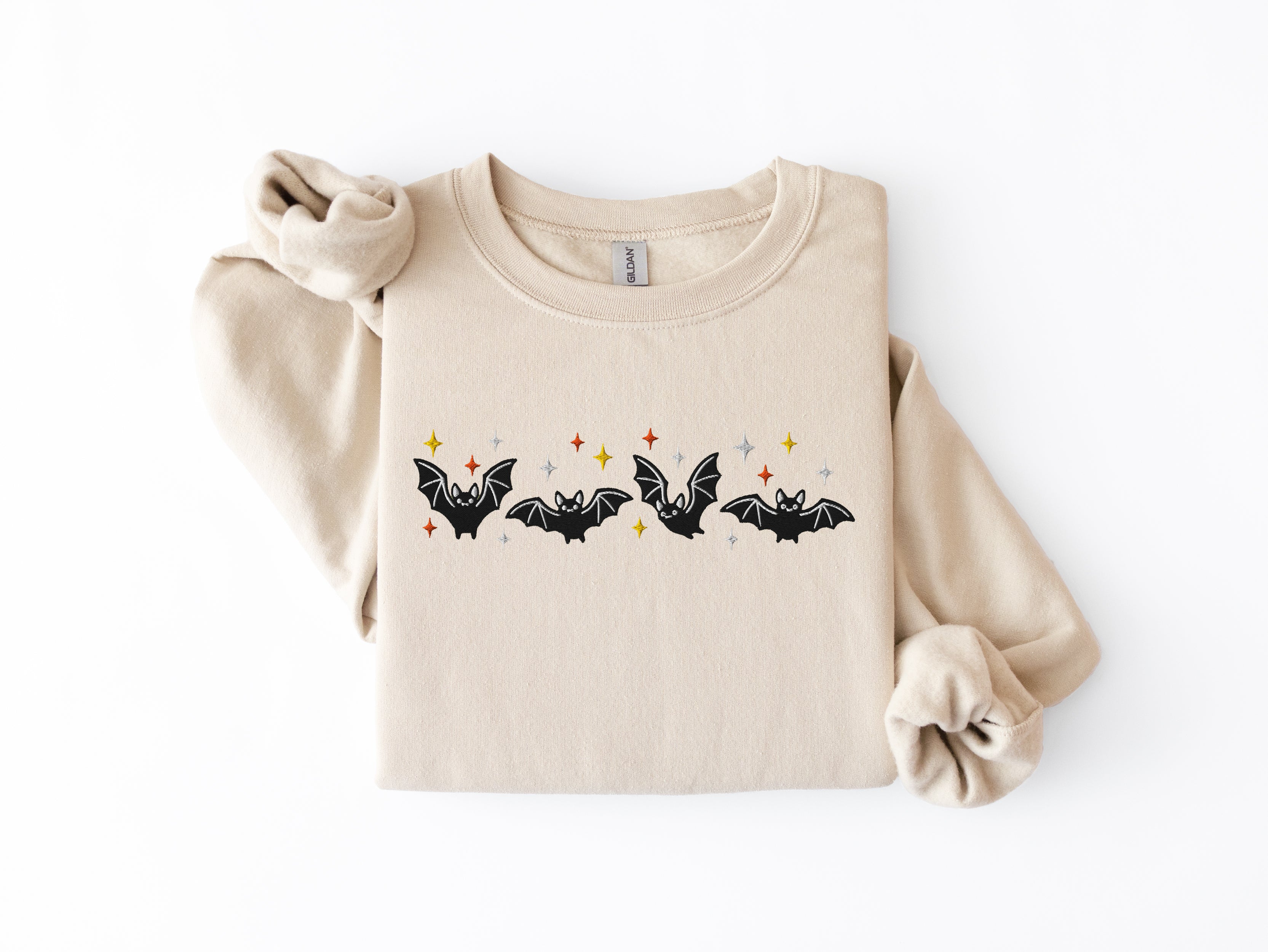 Embroidered Bats Sweatshirt