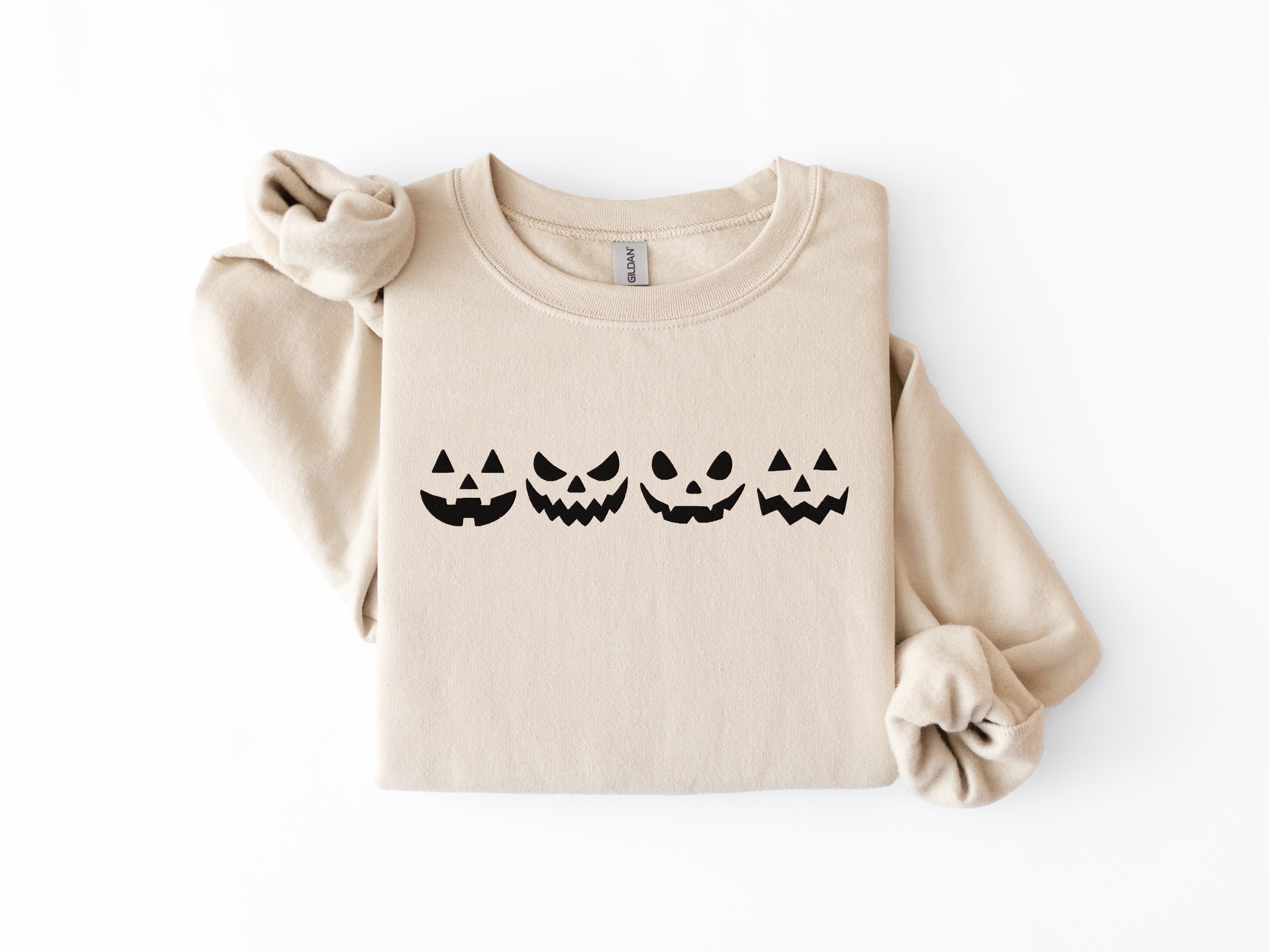 Embroidered Jack O Lanterns Sweatshirt